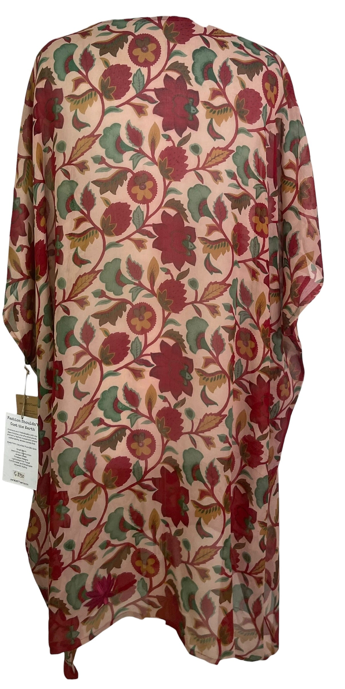 Releases Sunday at 8pm EST PRG8950 Sheer  Wabi Sabi Pure Silk Midi Length Kaftan