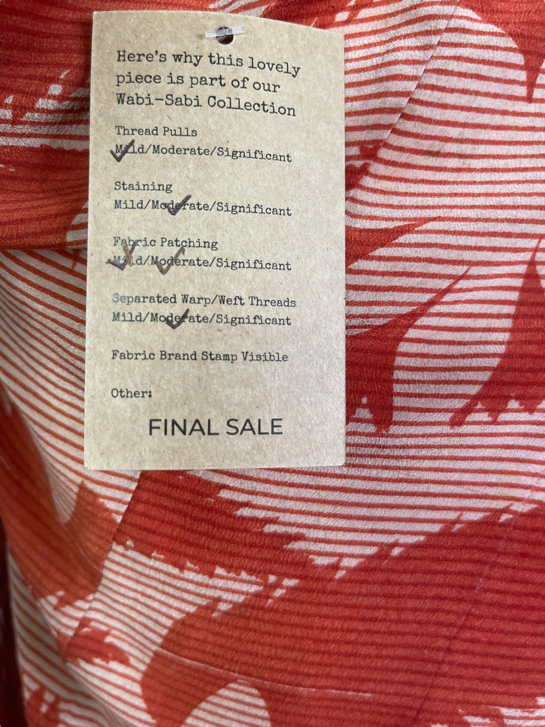 PRC8159 Wabi Sabi Pure Silk Waterfall Top