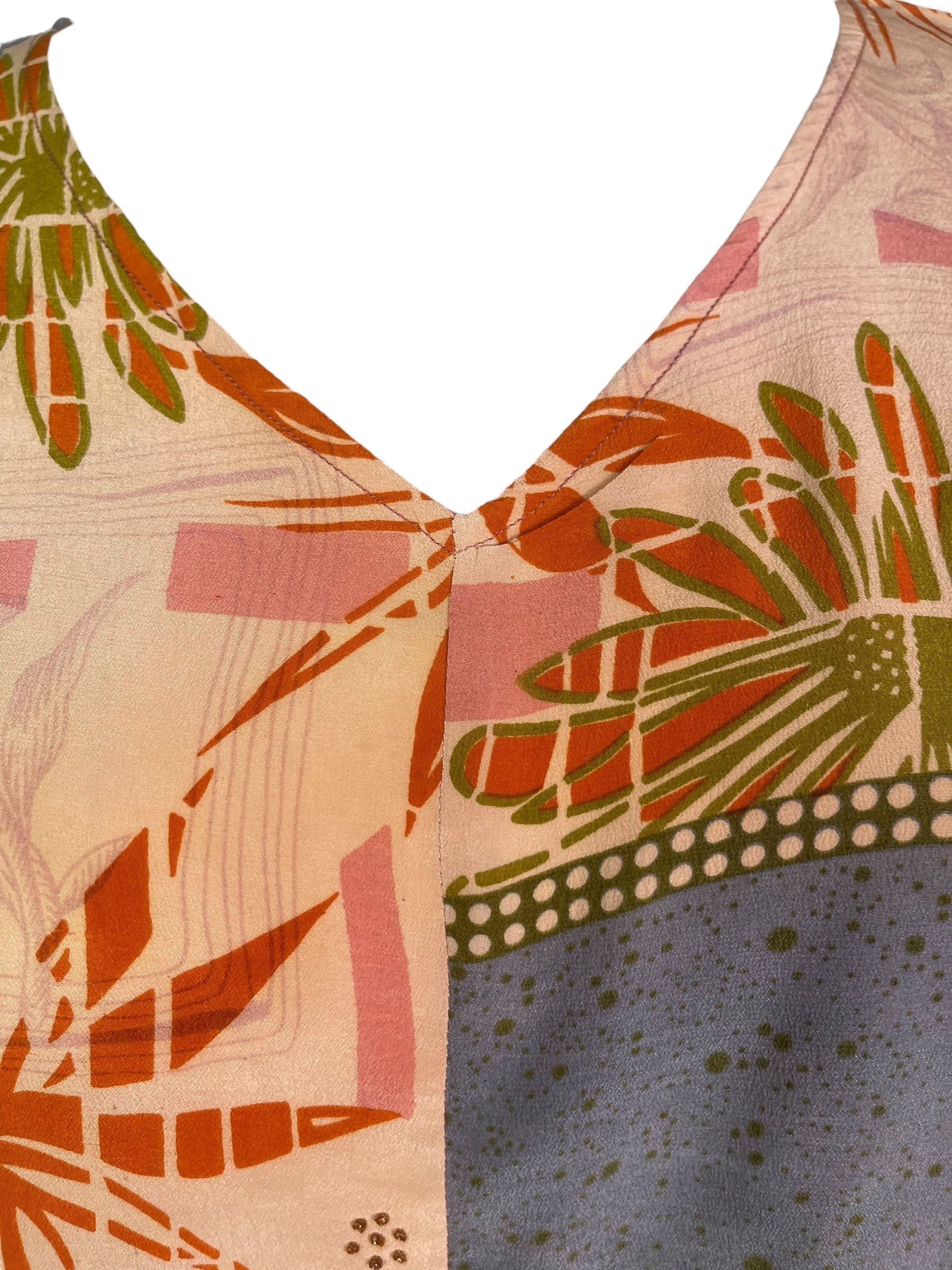 PRC8092 Wabi Sabi Pure Silk Waterfall Top by Wabi Sabi – Handmade ethical Waterfall Top from sariKNOTsari using upcycled silk. Designed in Canada for travel and slow fashion, loved from Toronto to LA to Sydney.