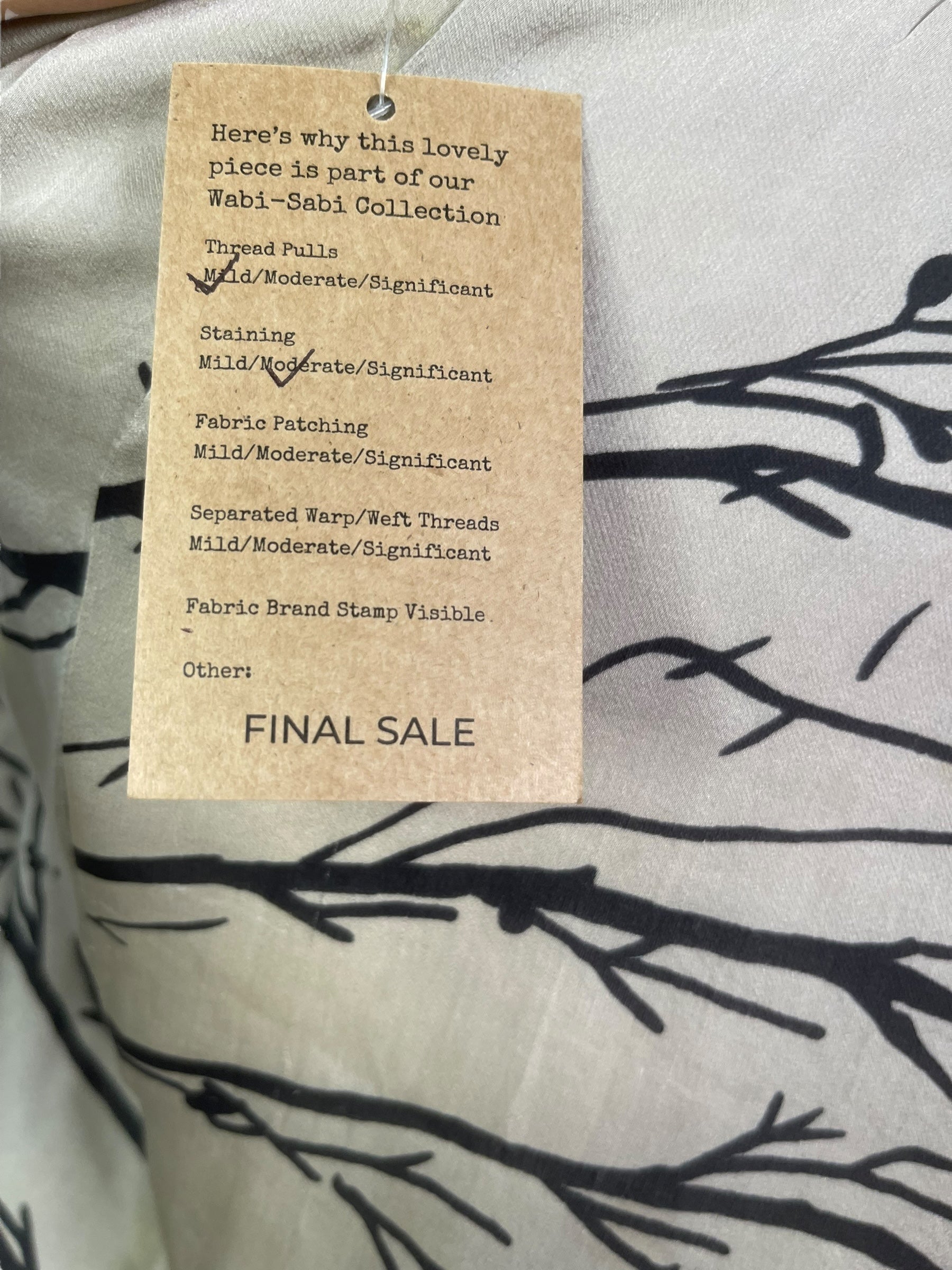 PRS8155 Wabi Sabi Pure Silk Satin Waterfall Top