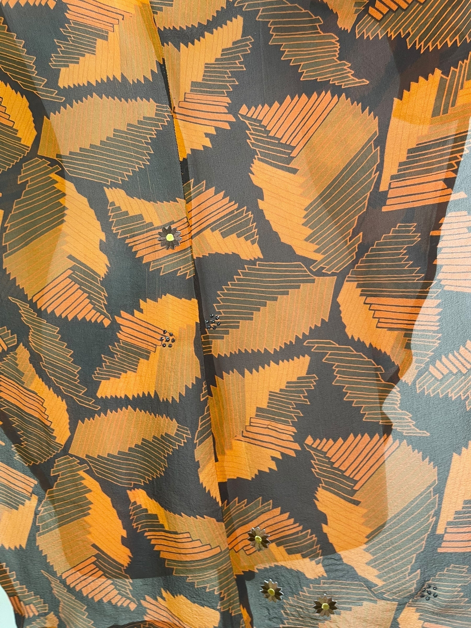 PRG8128 Sheer Wabi Sabi Pure Silk Waterfall Top