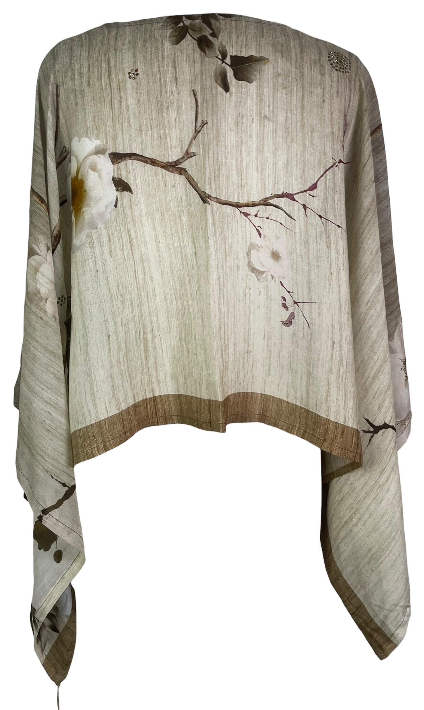 Releases Sunday at 8pm EST PRG9026 Sheer Avatar Pure Silk Kimono-Sleeved Top