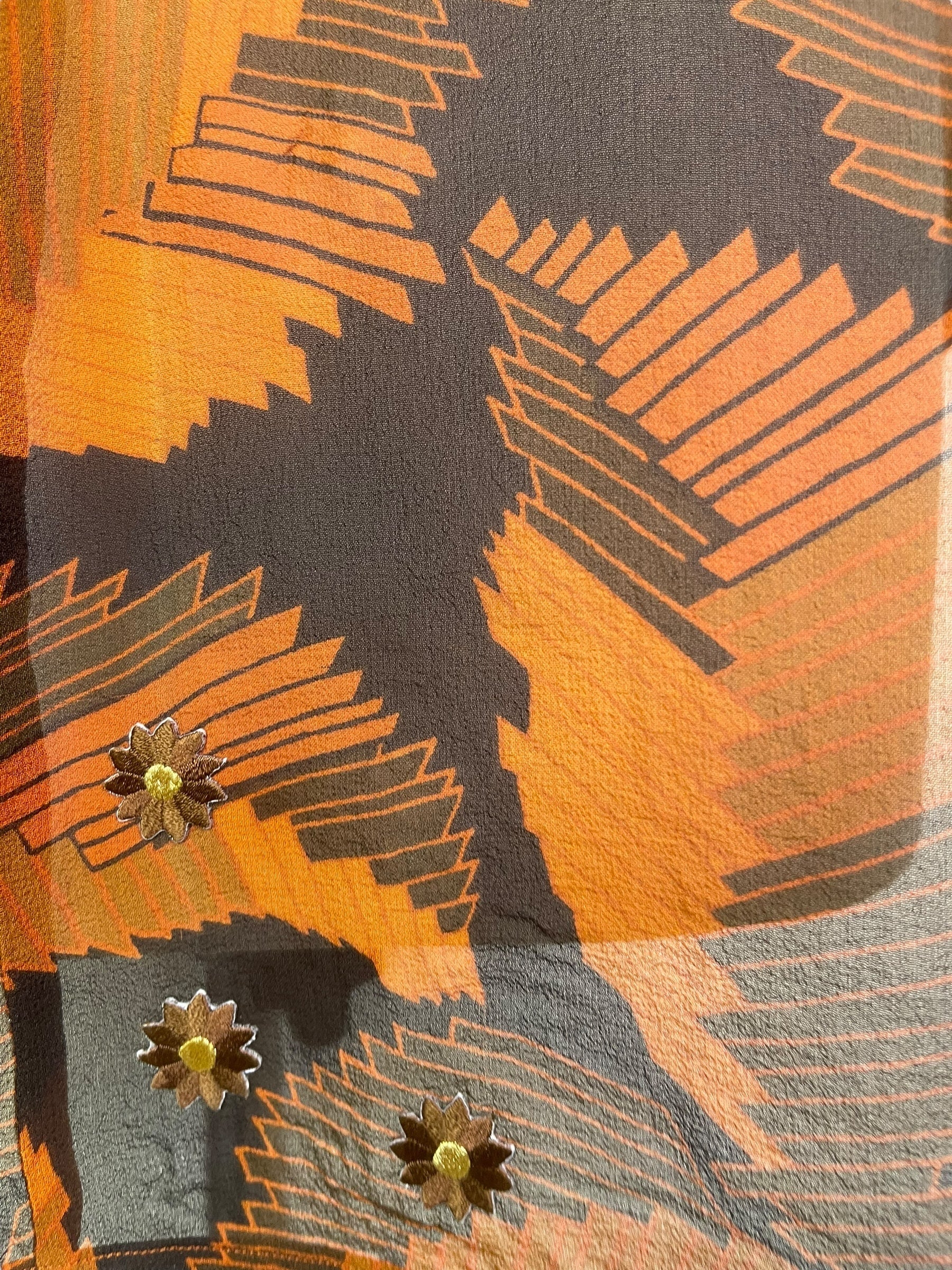 PRG8128 Sheer Wabi Sabi Pure Silk Waterfall Top