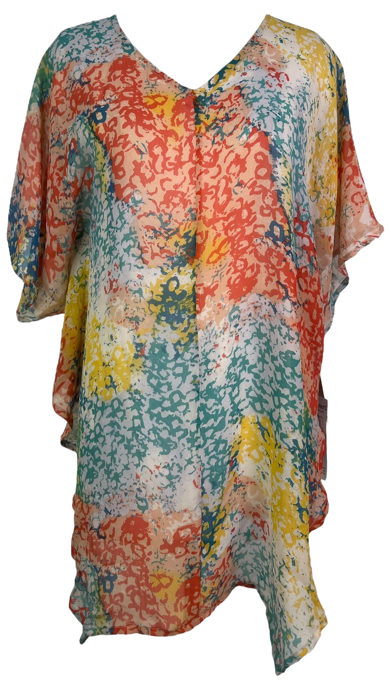 PRG8109 Sheer Wabi Sabi Pure Silk Waterfall Top