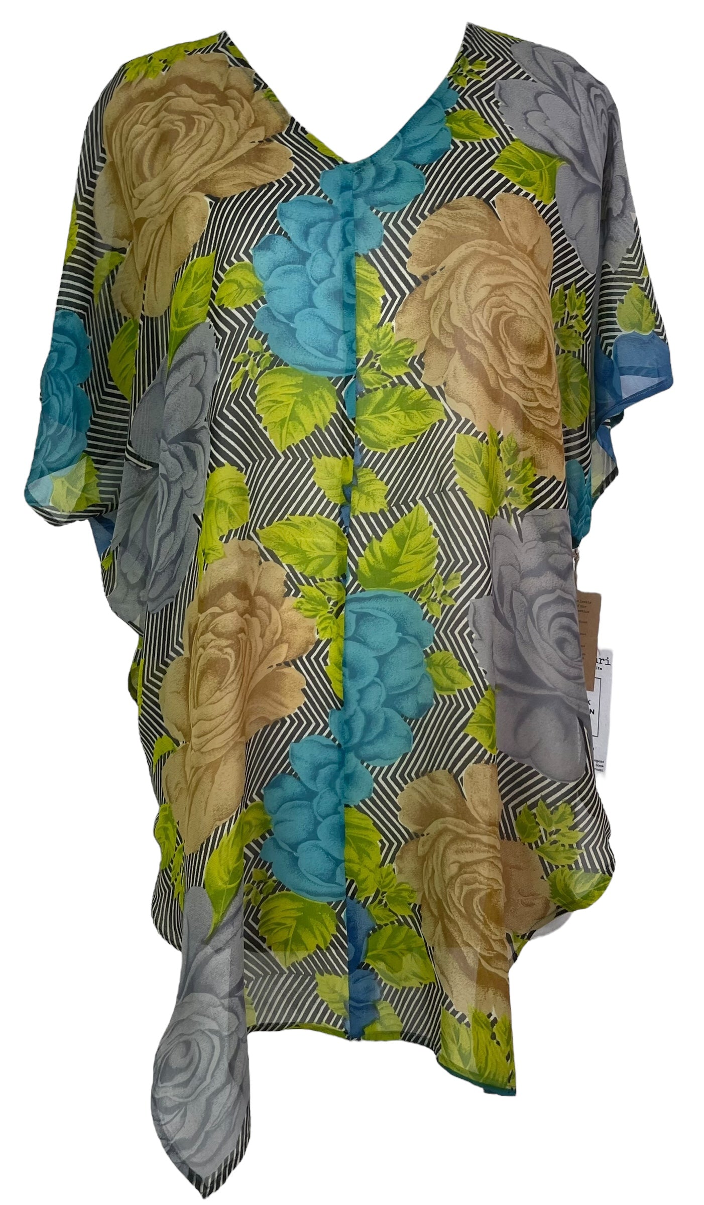 PRG8104 Sheer Wabi Sabi Pure Silk Waterfall Top