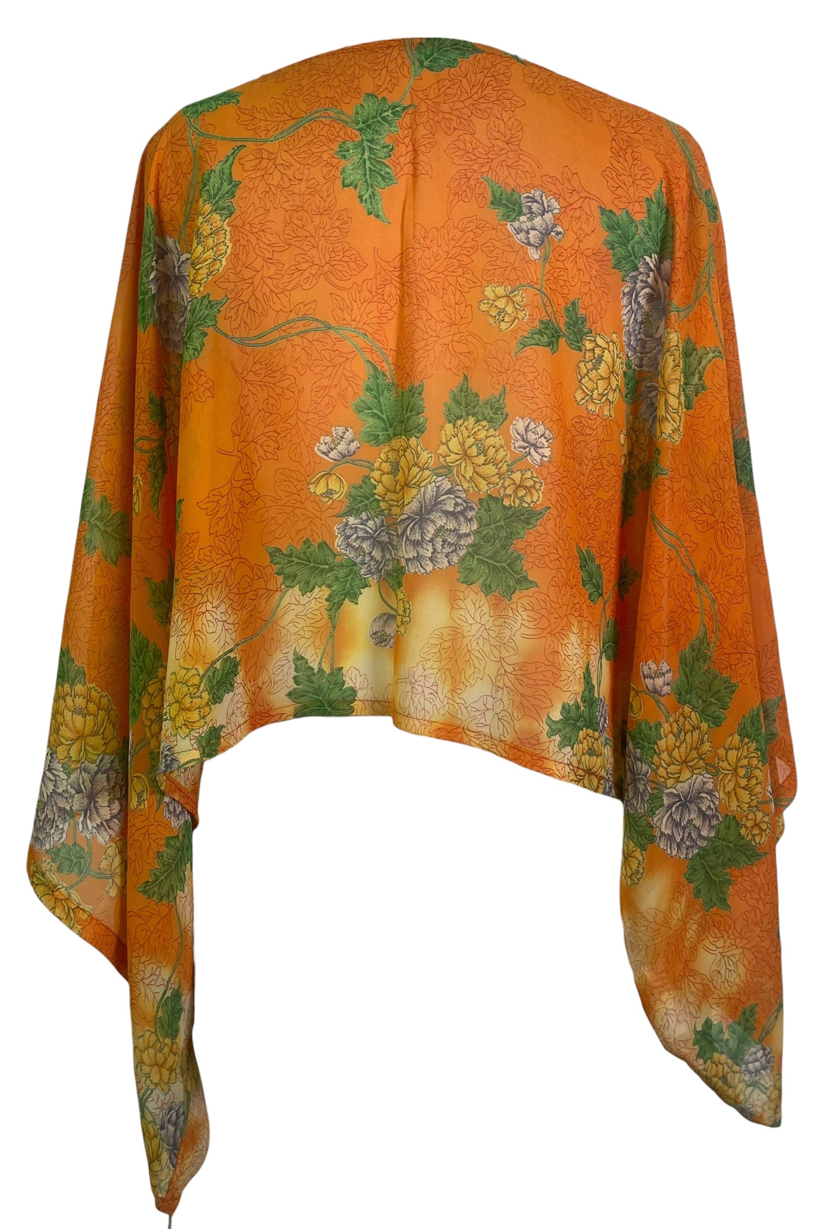 Releases Sunday at 8pm EST  PRG9028 Sheer Avatar Pure Silk Kimono-Sleeved Top