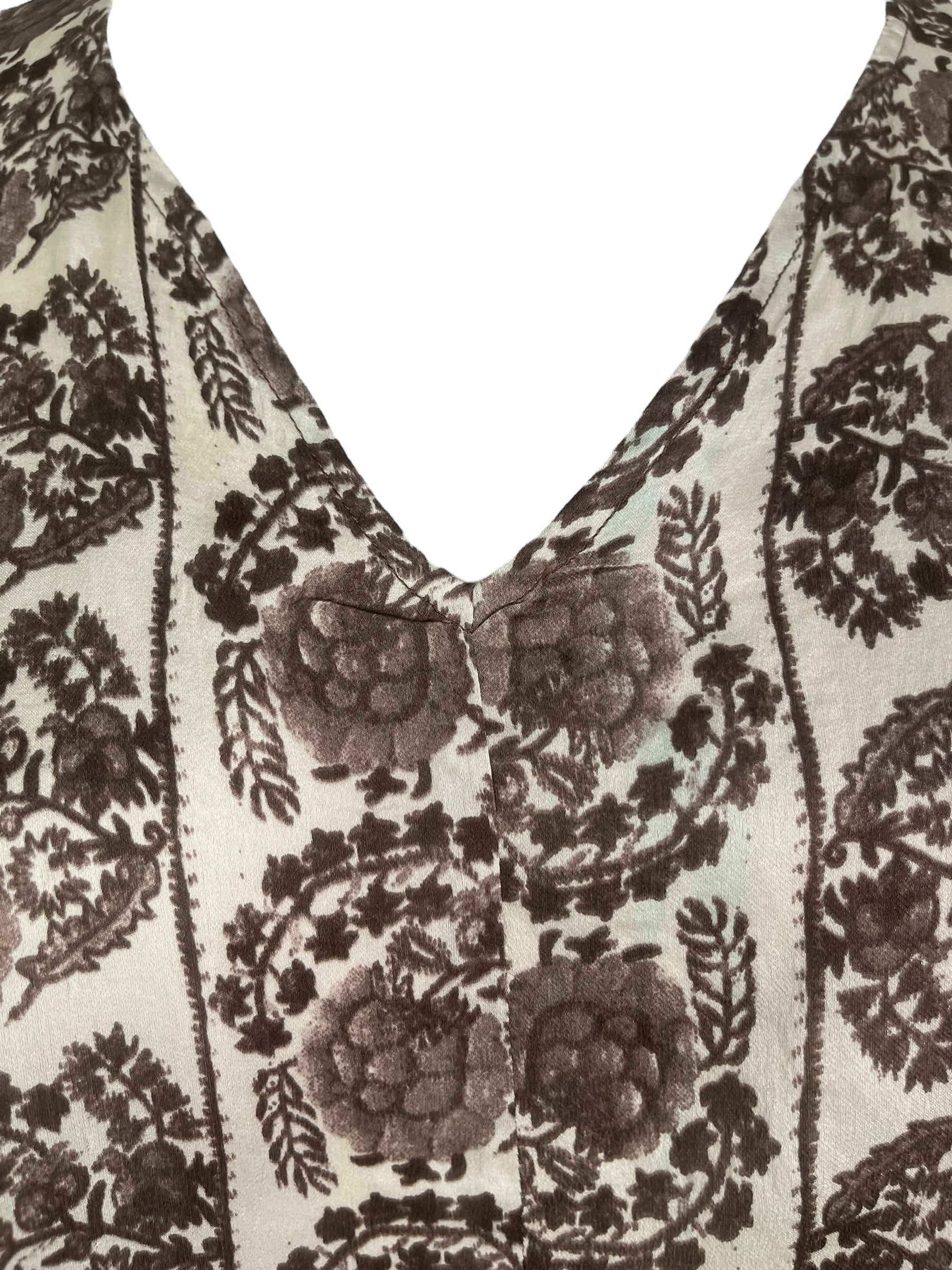 PRS8156 Wabi Sabi Pure Silk Satin Waterfall Top