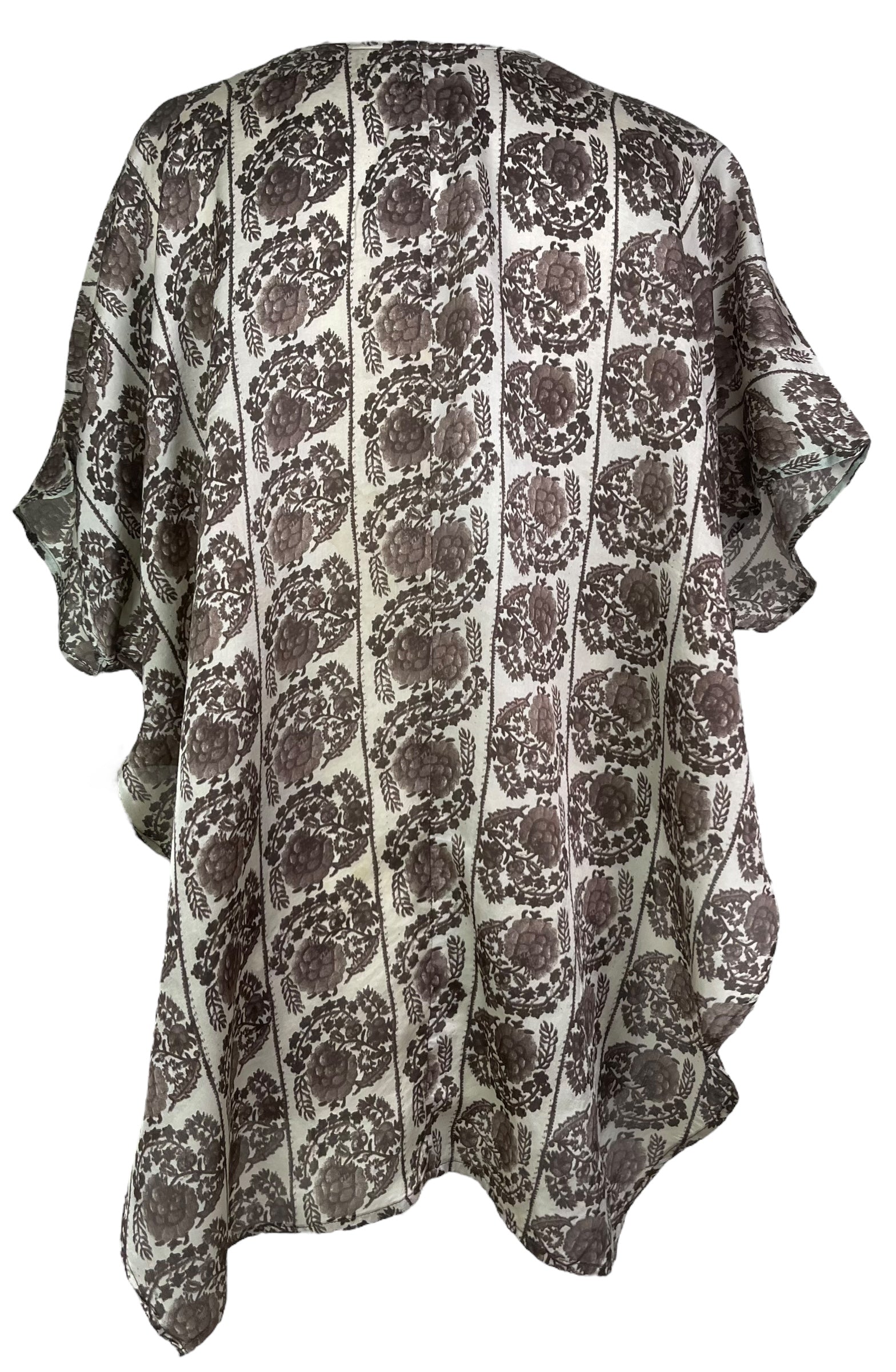 PRS8156 Wabi Sabi Pure Silk Satin Waterfall Top