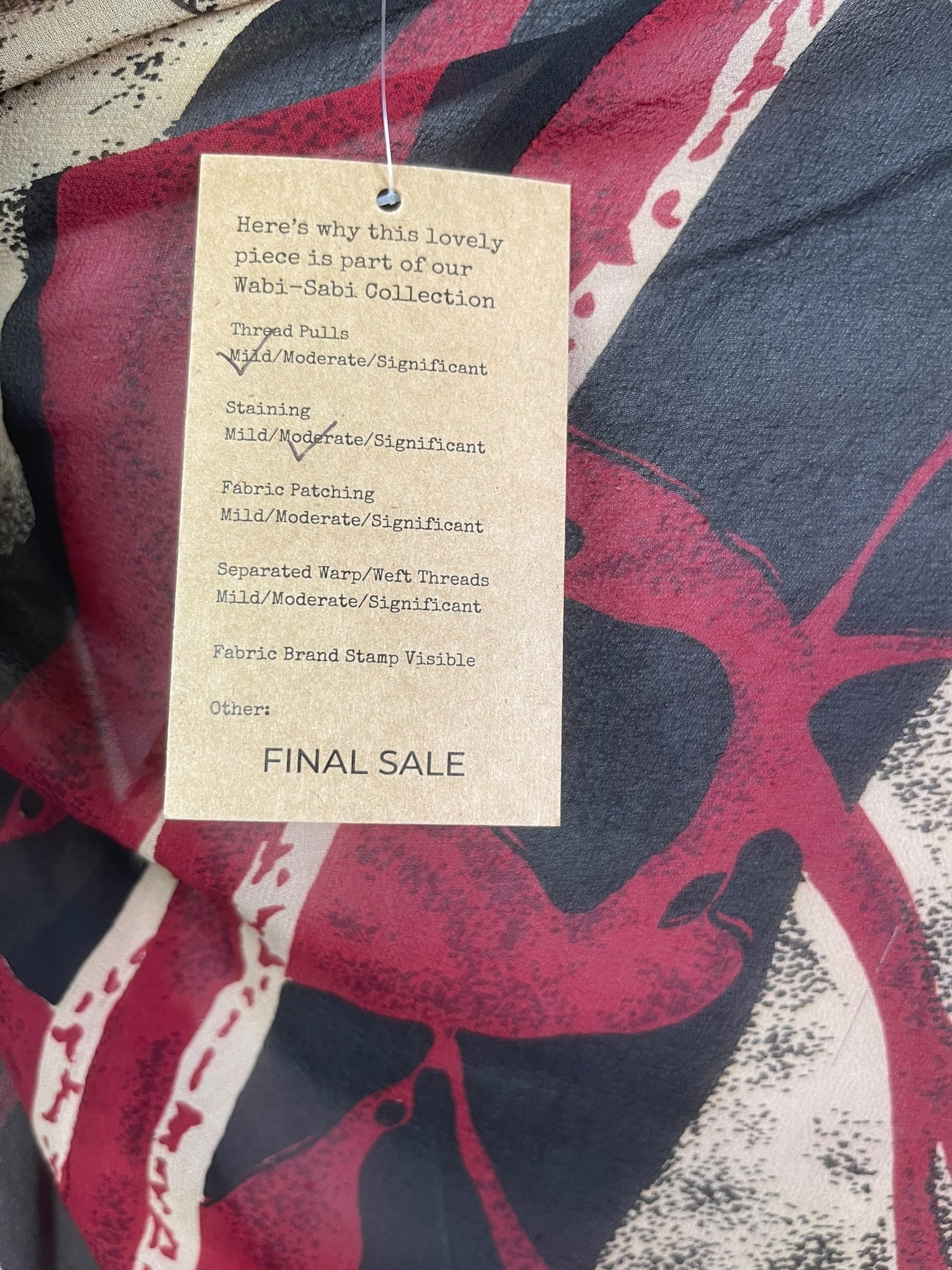 PREVIEW PRG8103  Sheer Wabi Sabi Pure Silk Waterfall Top