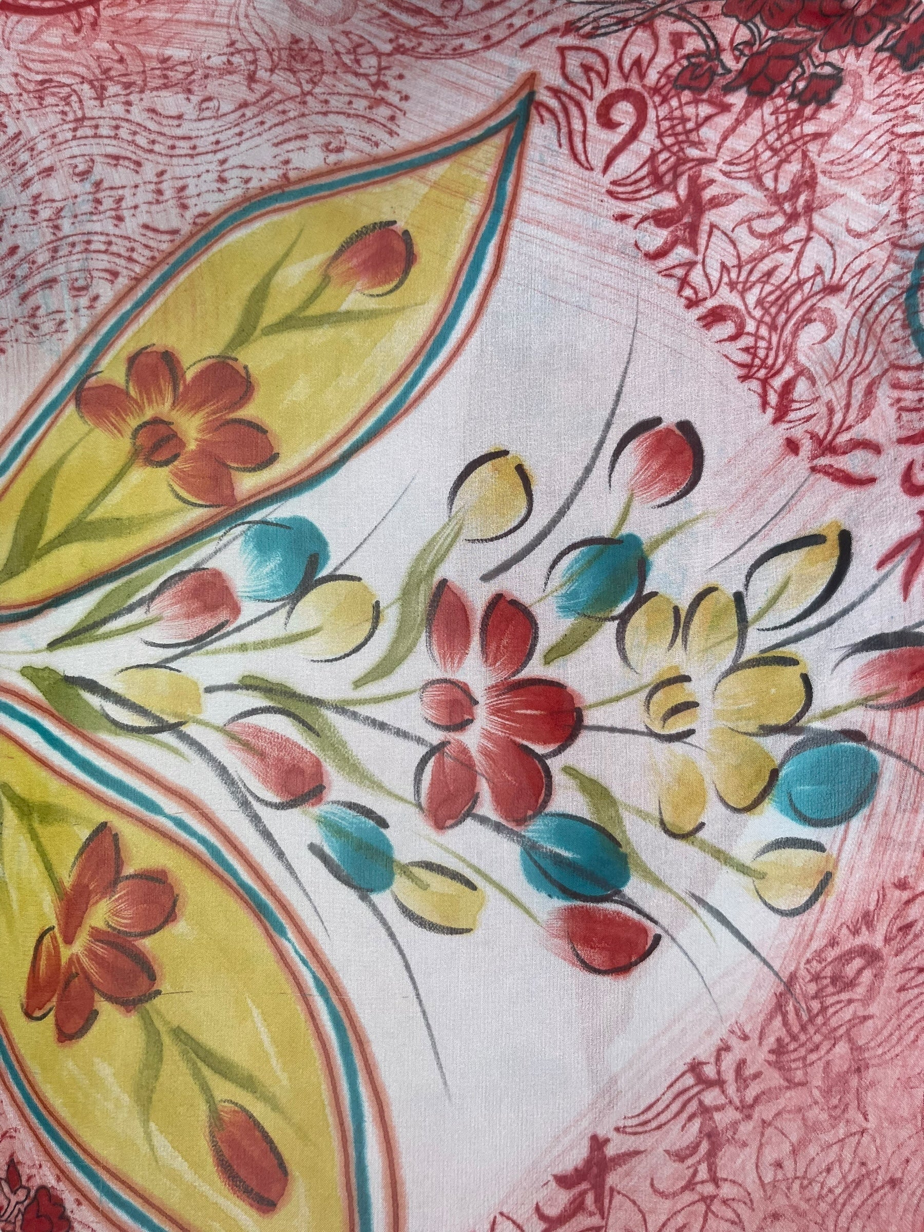 PRG8116 Sheer Wabi Sabi Pure Silk Waterfall Top