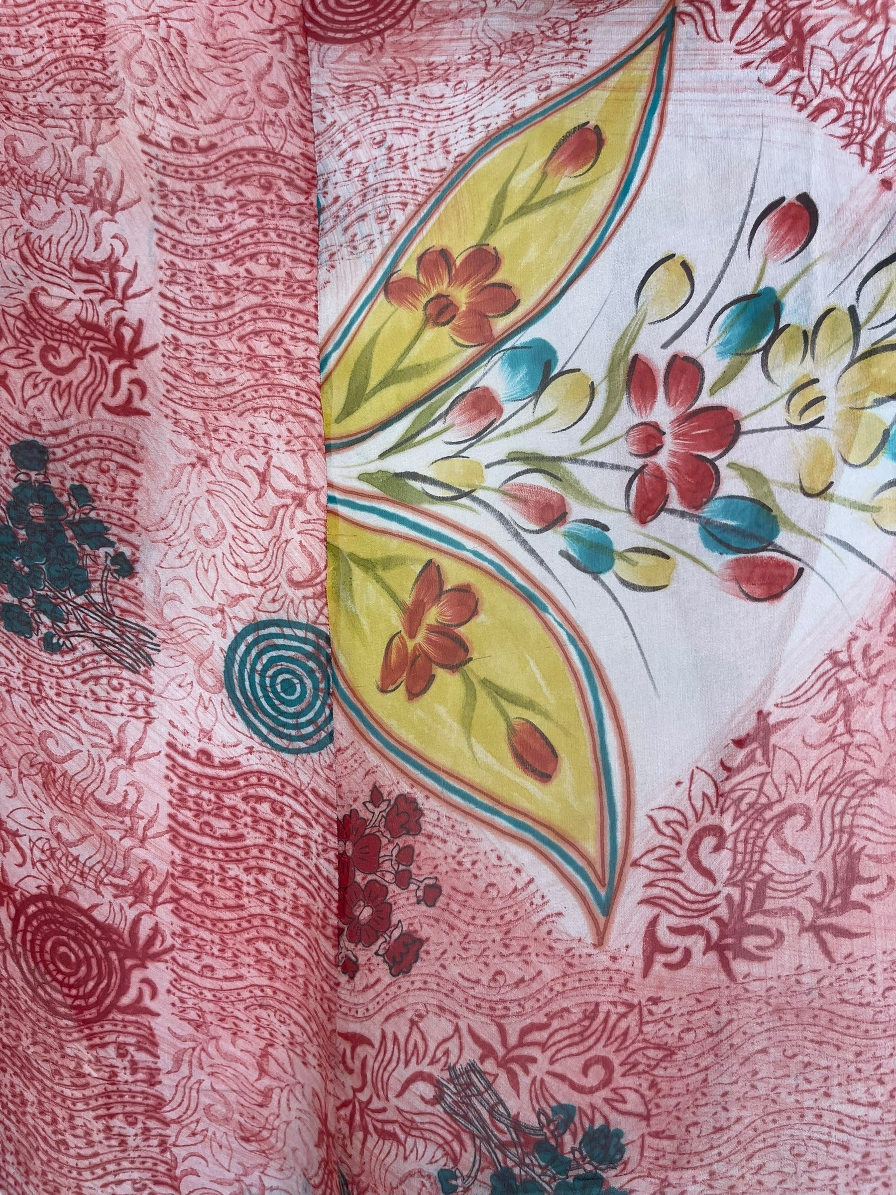 PRG8116 Sheer Wabi Sabi Pure Silk Waterfall Top