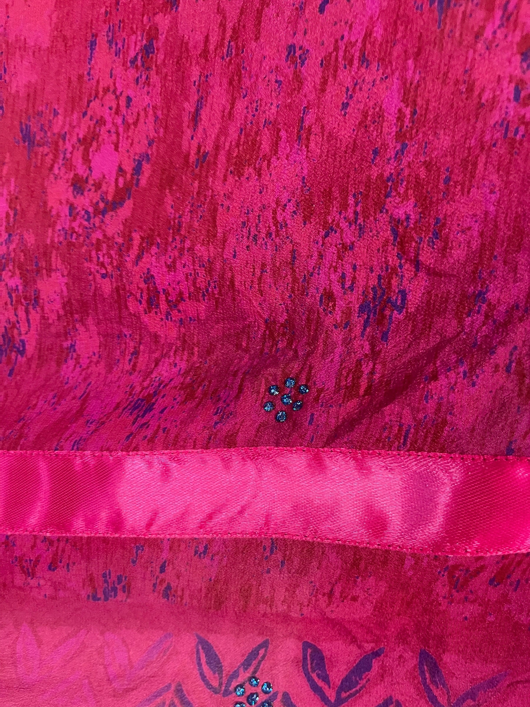 PRC9006 Avatar Pure Silk Kimono-Sleeved Top