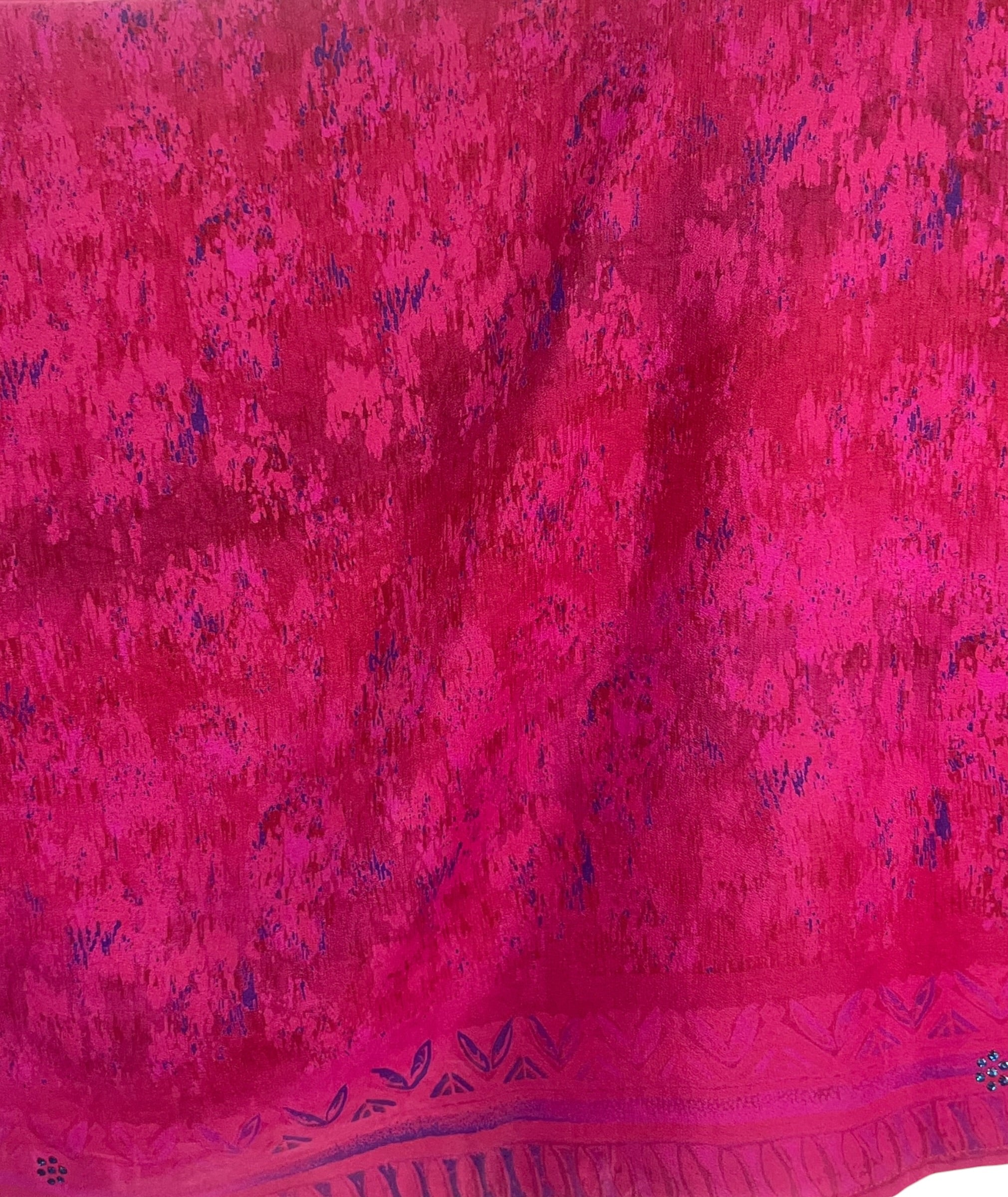 PRC9006 Avatar Pure Silk Kimono-Sleeved Top