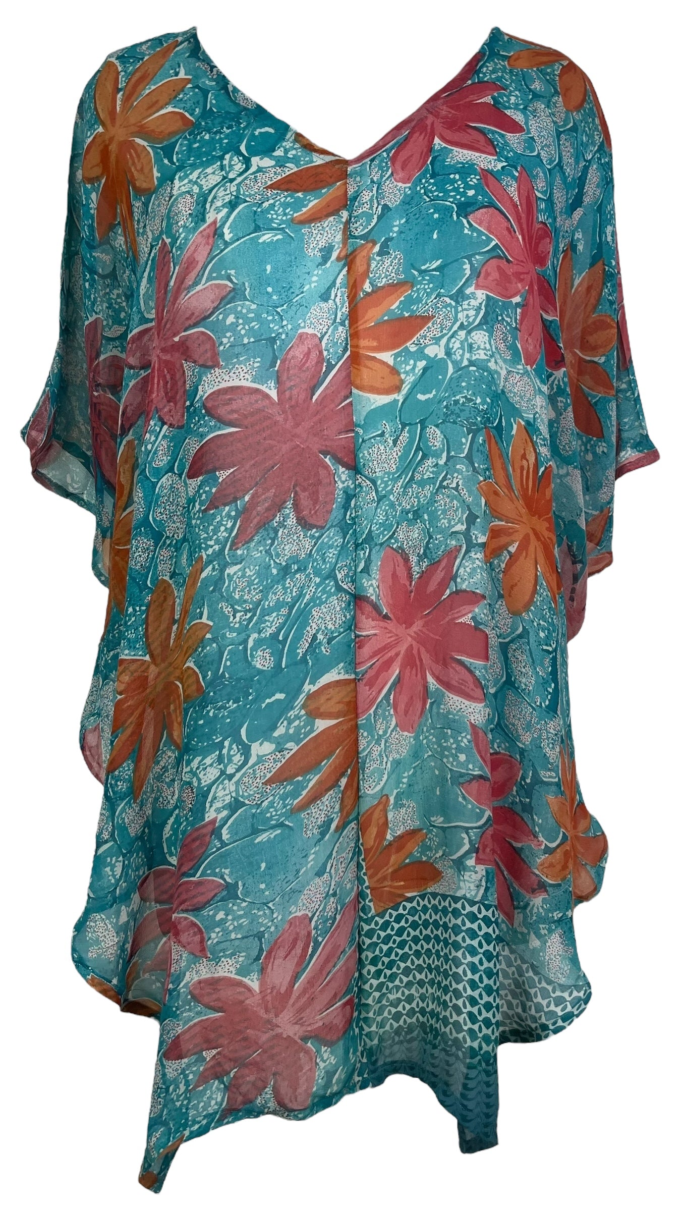 PREVIEW PRG8111 Sheer Wabi Sabi Pure Silk Waterfall Top