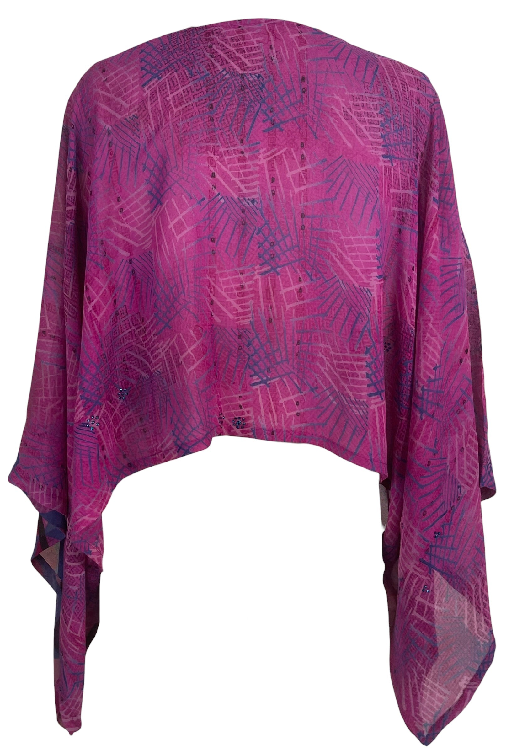 Releases Sunday at 8pm EST PRG9029 Sheer  Wabi Sabi Pure Silk Kimono-Sleeved Top