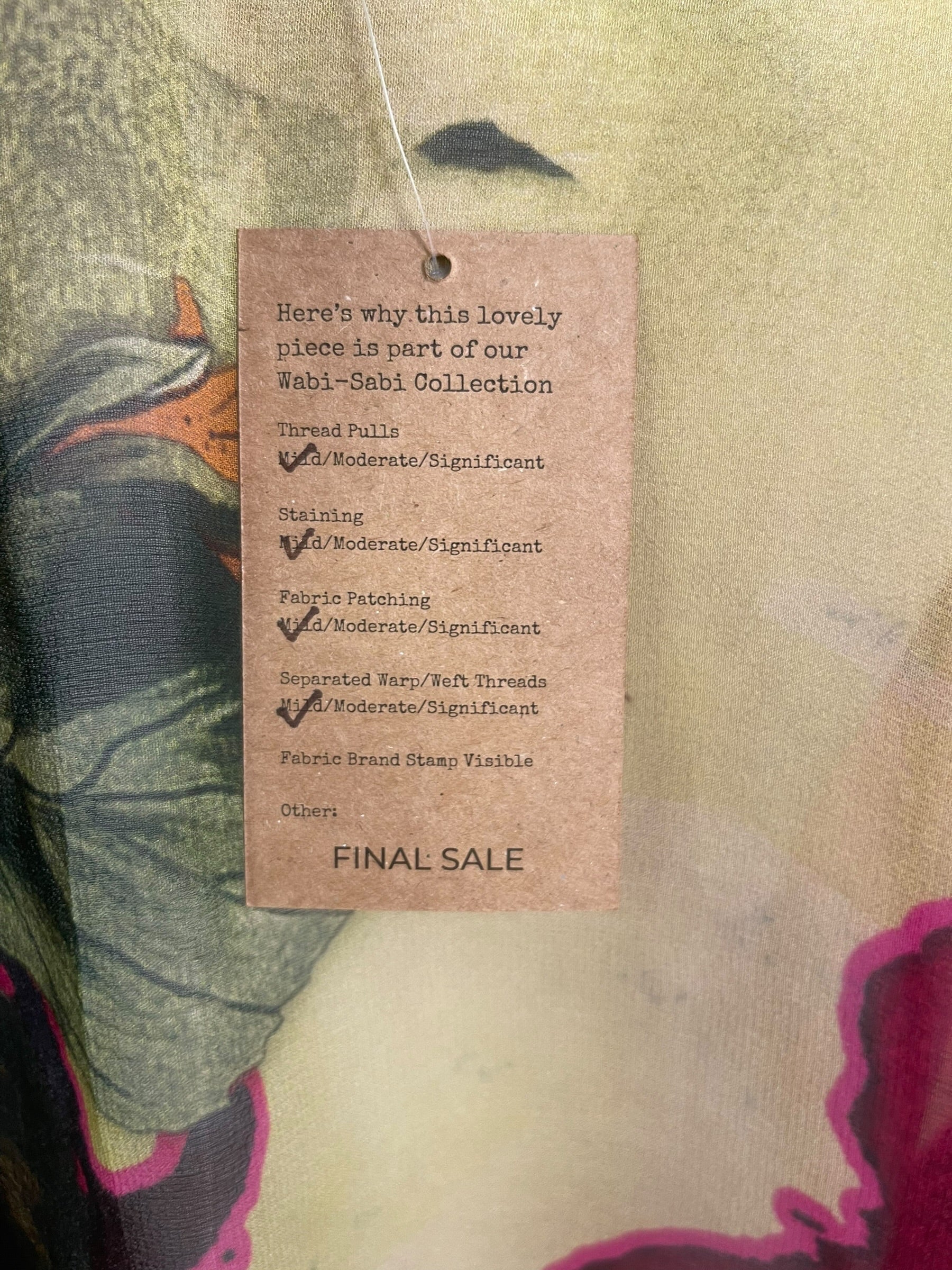 PRG9020 Sheer Wabi Sabi Pure Silk Kimono-Sleeved Top