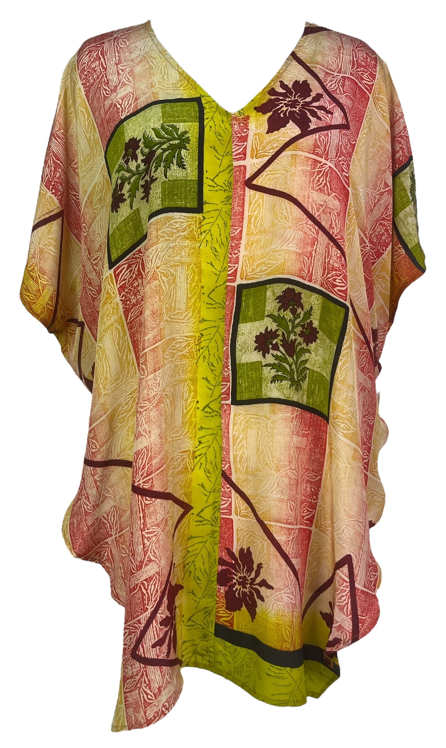 PRC8063 Wabi Sabi Pure Silk Waterfall Top by Wabi Sabi – Handmade ethical Waterfall Top from sariKNOTsari using upcycled silk. Designed in Canada for travel and slow fashion, loved from Toronto to LA to Sydney.
