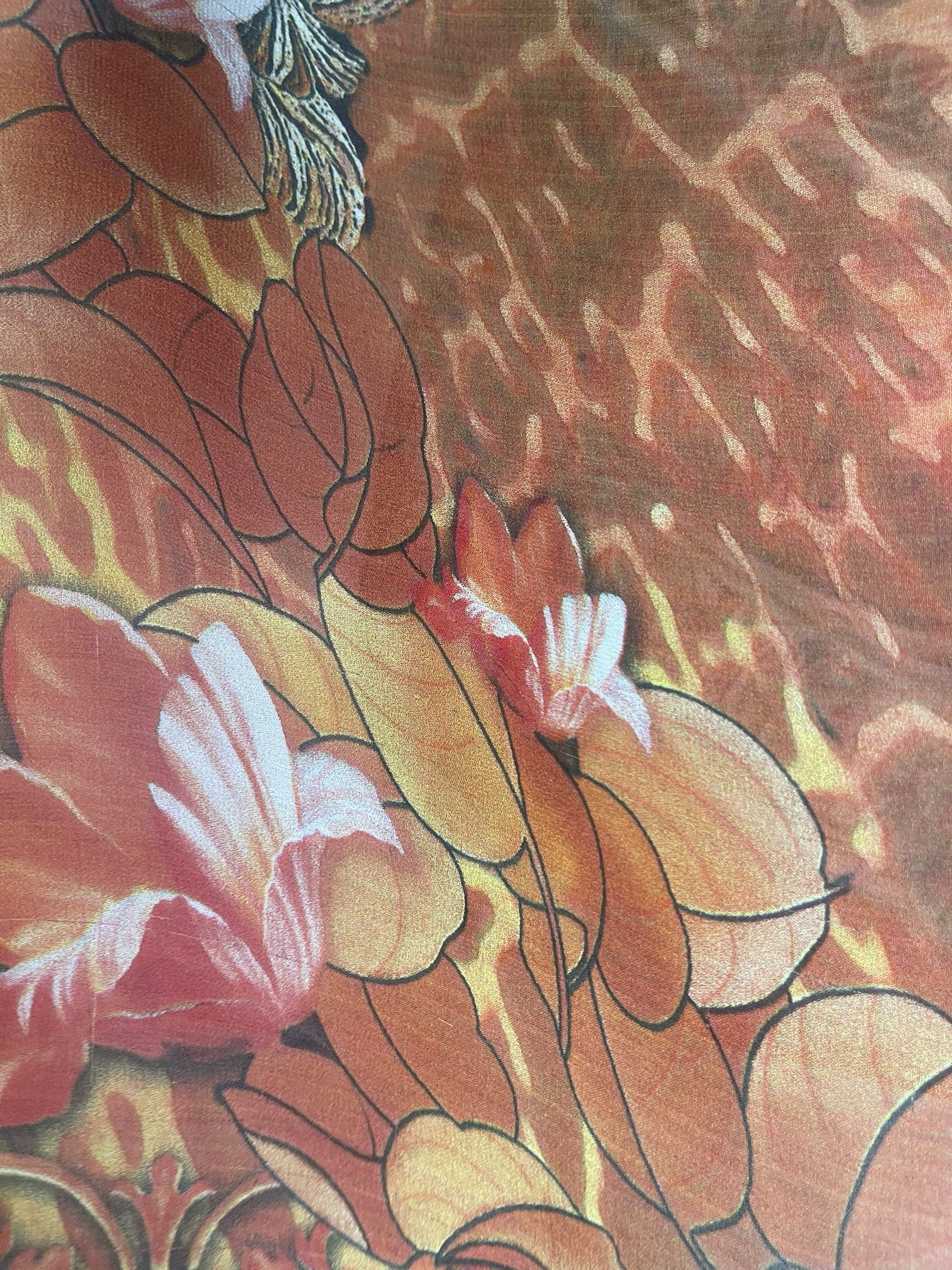 Releases Sunday at 8pm EST PRG9022 Sheer Wabi Sabi Pure Silk Kimono-Sleeved Top