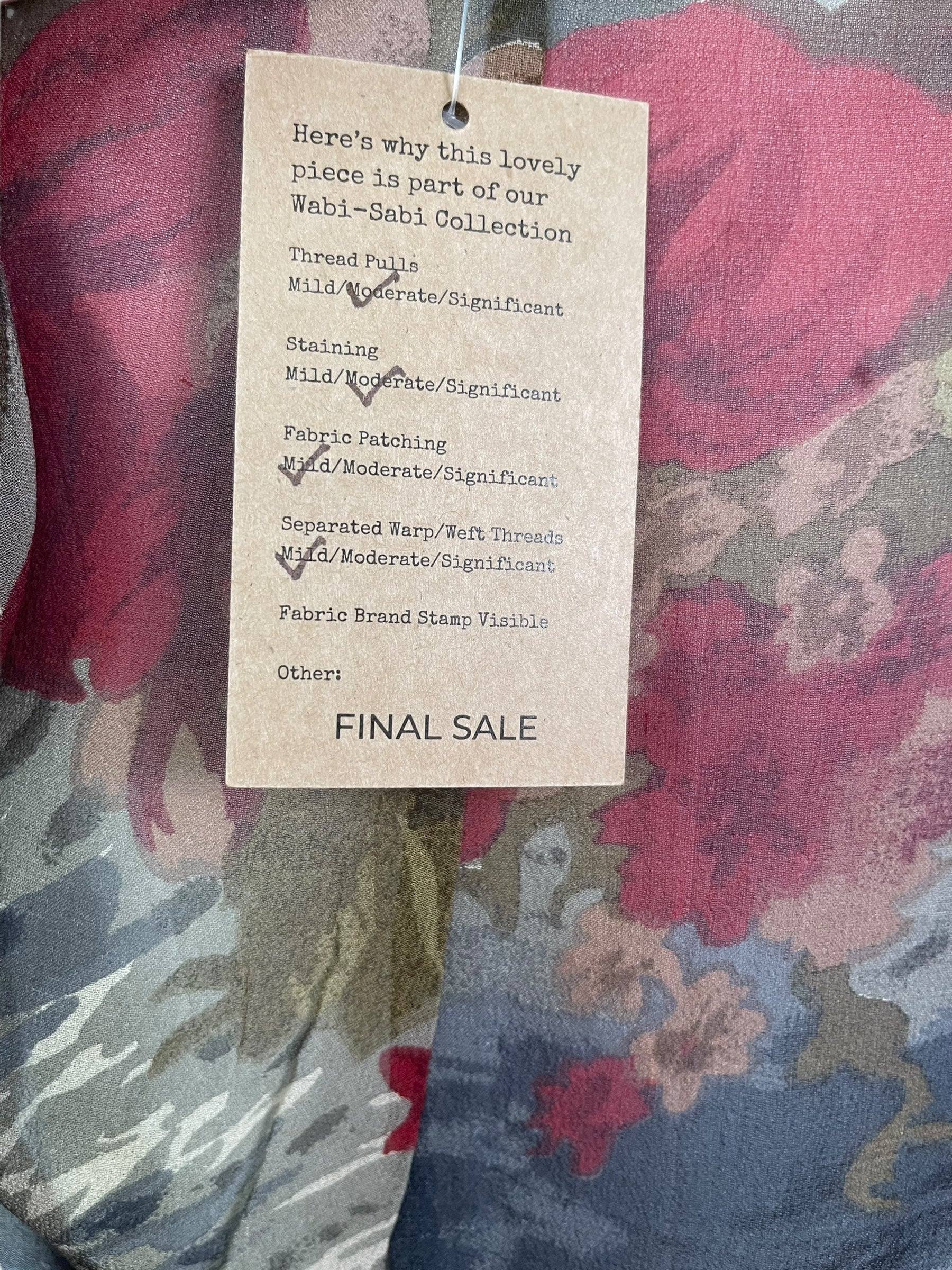 PREVIEW PRG8121 Sheer Wabi Sabi Pure Silk Waterfall Top