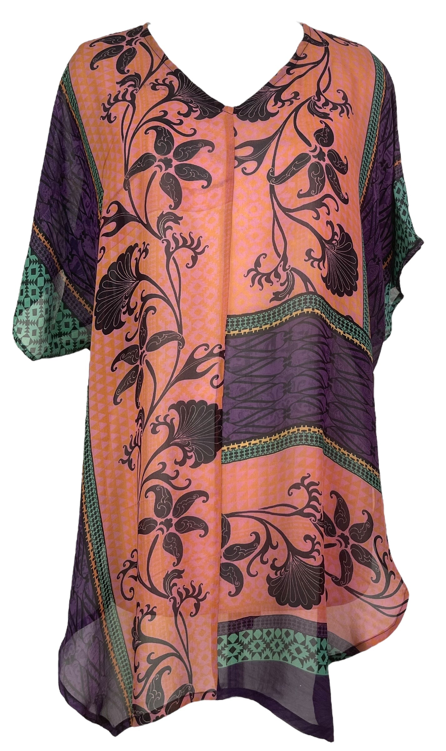 PREVIEW PRG8137 Sheer Wabi Sabi Pure Silk Waterfall Top