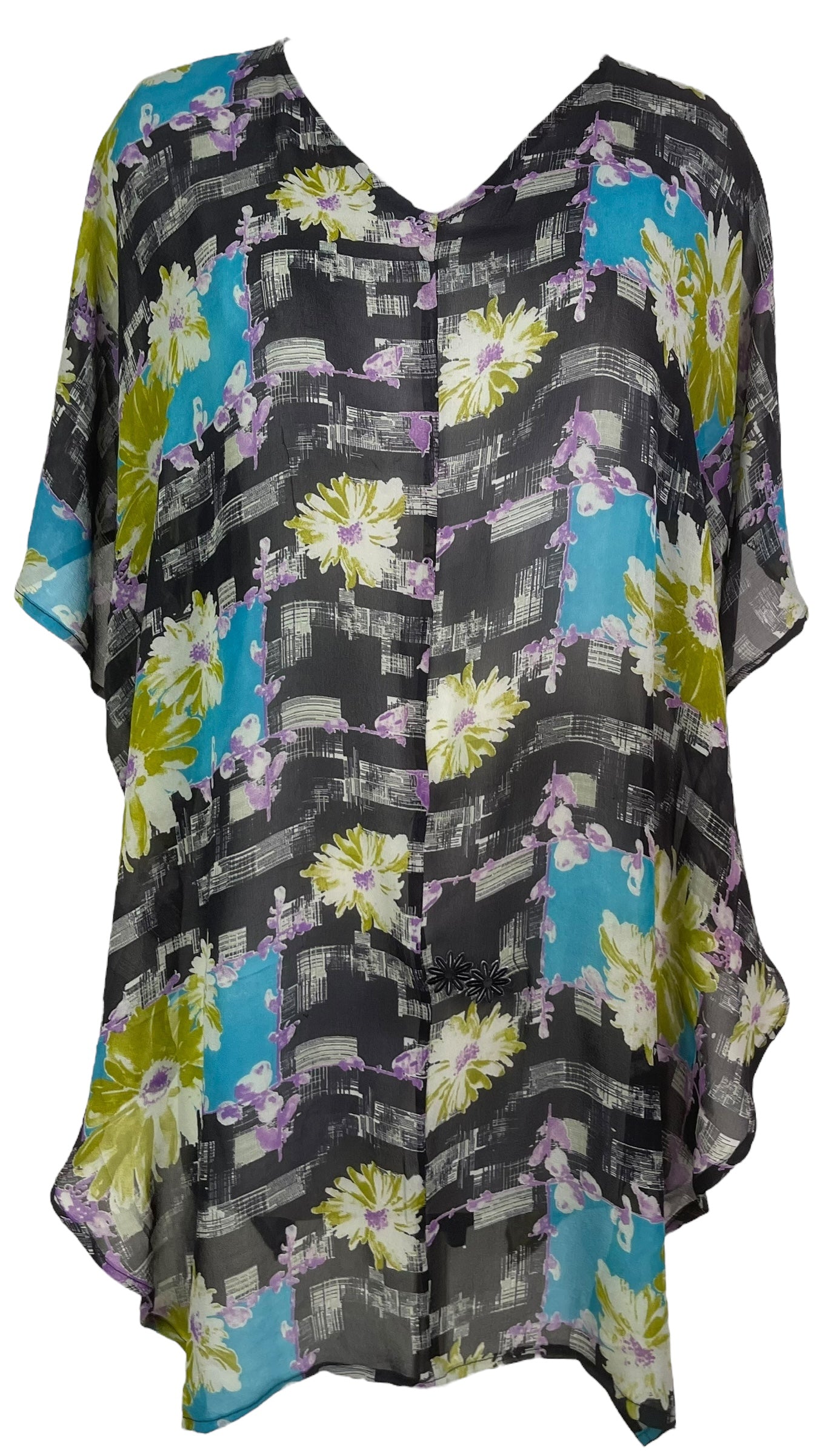 PRG8114 Sheer Wabi Sabi Pure Silk Waterfall Top