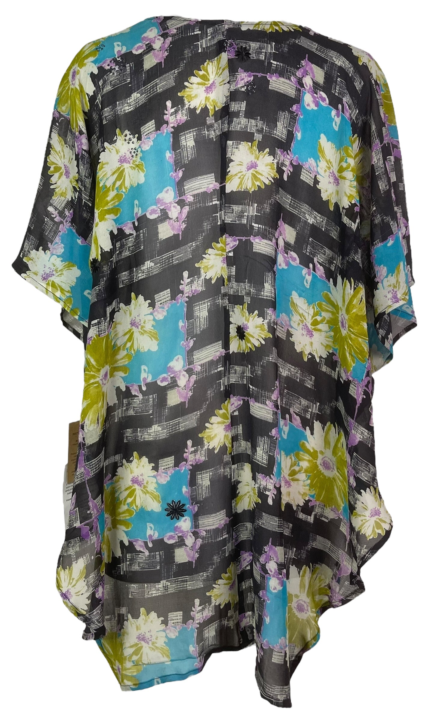 PRG8114 Sheer Wabi Sabi Pure Silk Waterfall Top