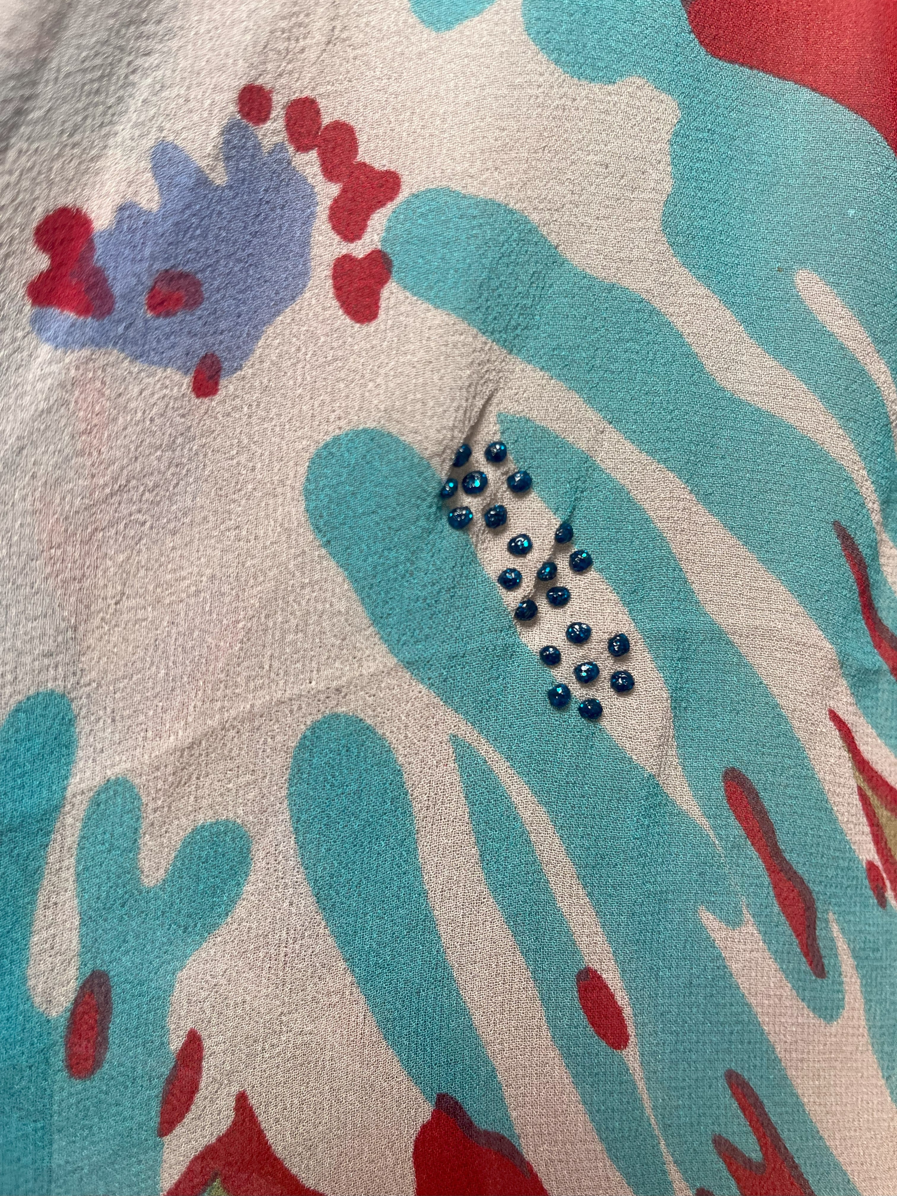 PRG7529B Sheer Wabi Sabi Pure Silk Shrug