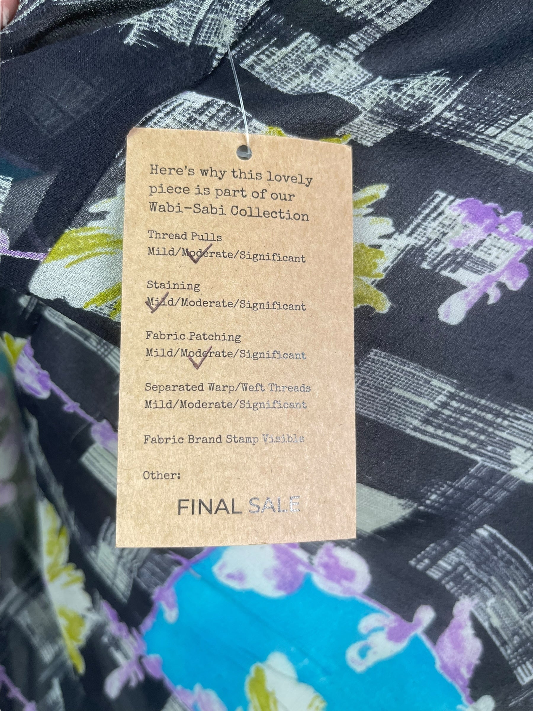 PRG8114 Sheer Wabi Sabi Pure Silk Waterfall Top