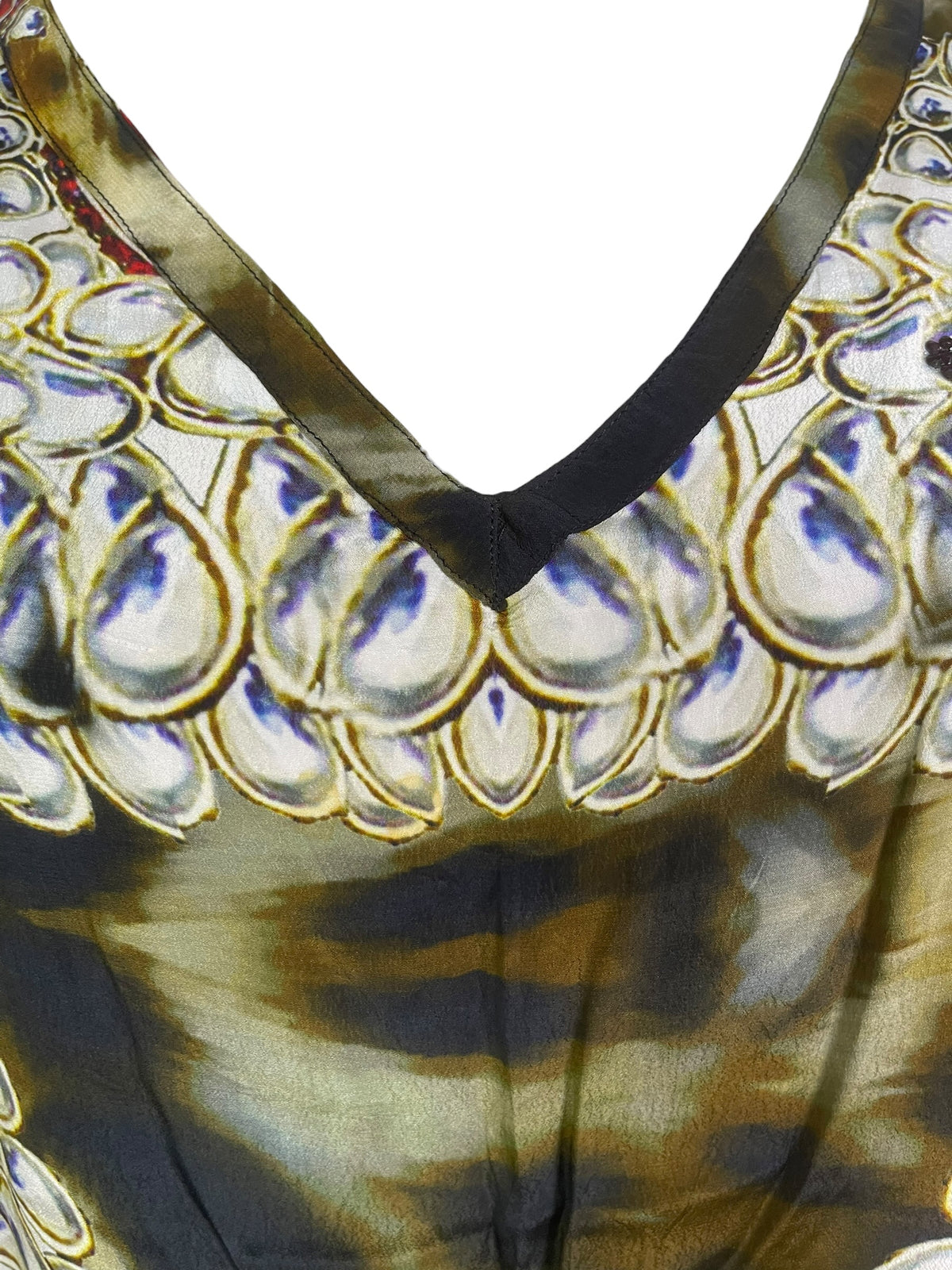 Releases Sunday at 8pm EST  PRC9244 Avatar Pure Silk Short Kaftan Tunic with Slits