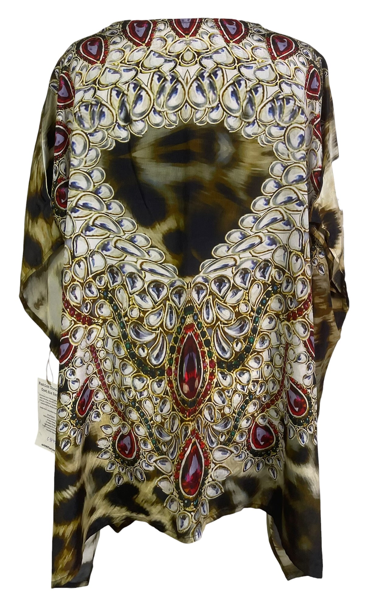 Releases Sunday at 8pm EST  PRC9244 Avatar Pure Silk Short Kaftan Tunic with Slits