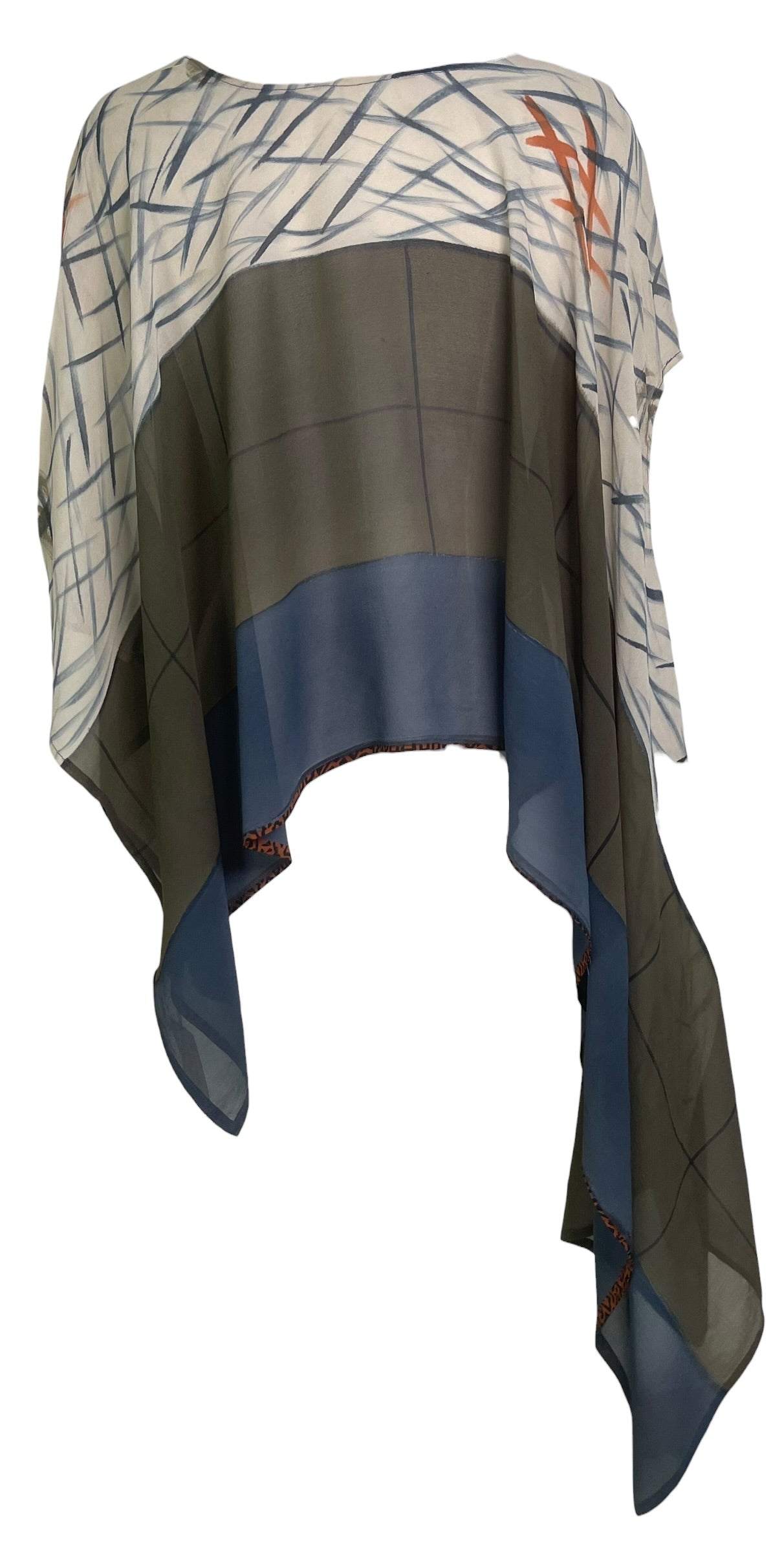 PRG8933 Sheer Wabi Sabi Pure Silk Versatile Vest