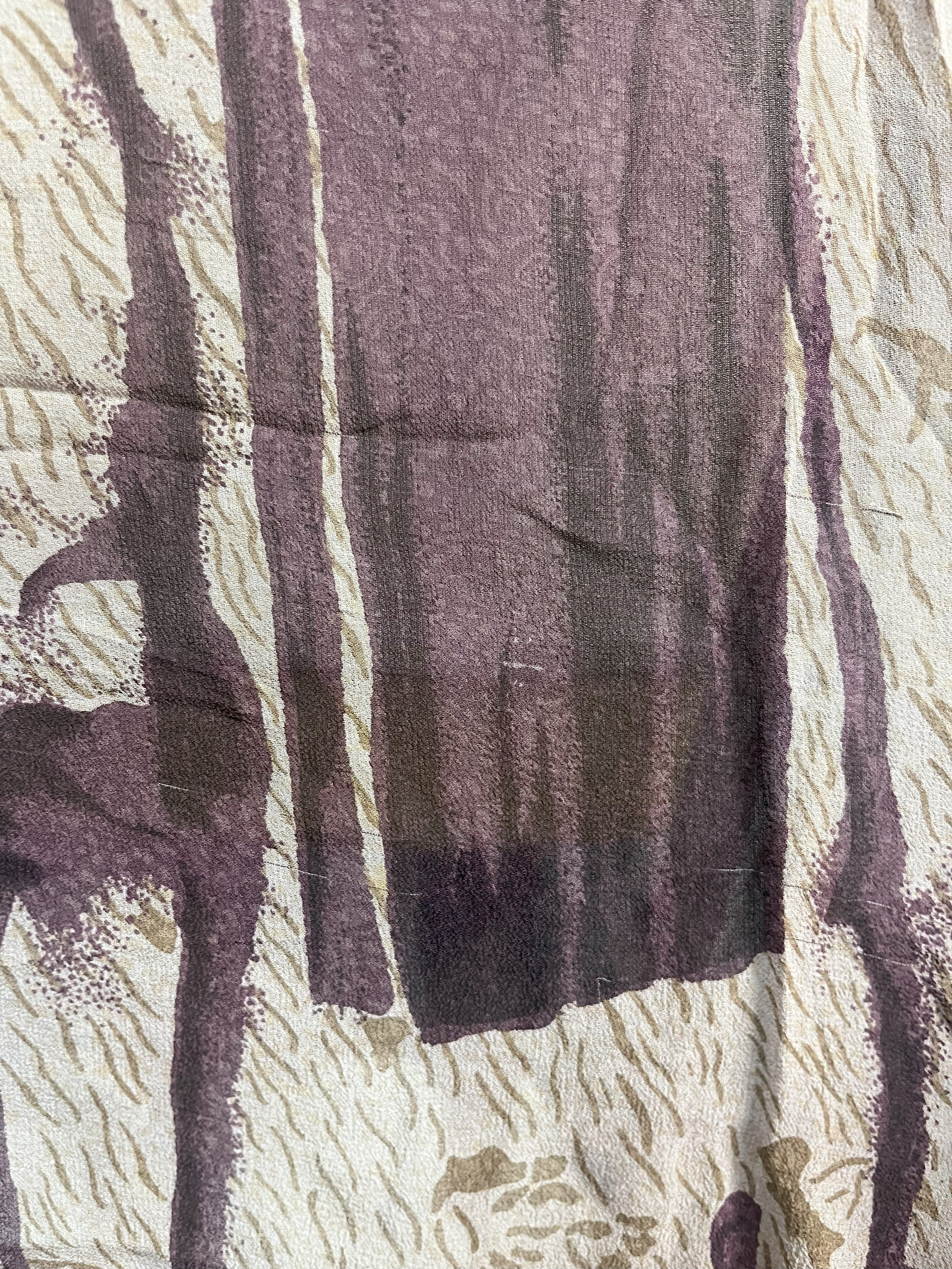 PRG7707 Sheer Wabi Sabi Pure Silk Short Kaftan Tunic with Slits