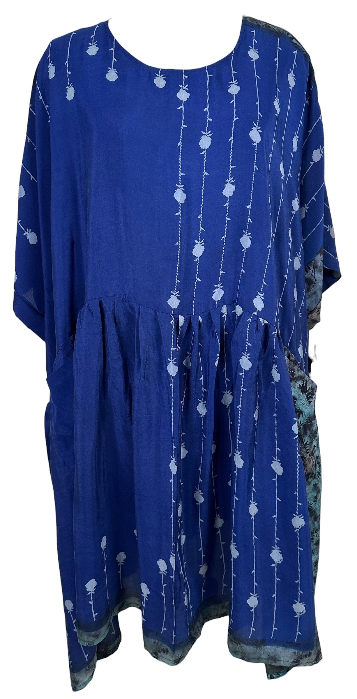 PREVIEW PRC3765 Wabi Sabi Pure Silk Boxy Babydoll Dress by FEBRUARY2026 – Handmade ethical Boxy Babydoll Dress from sariKNOTsari using upcycled silk. Designed in Canada for travel and slow fashion, loved from Toronto to LA to Sydney.