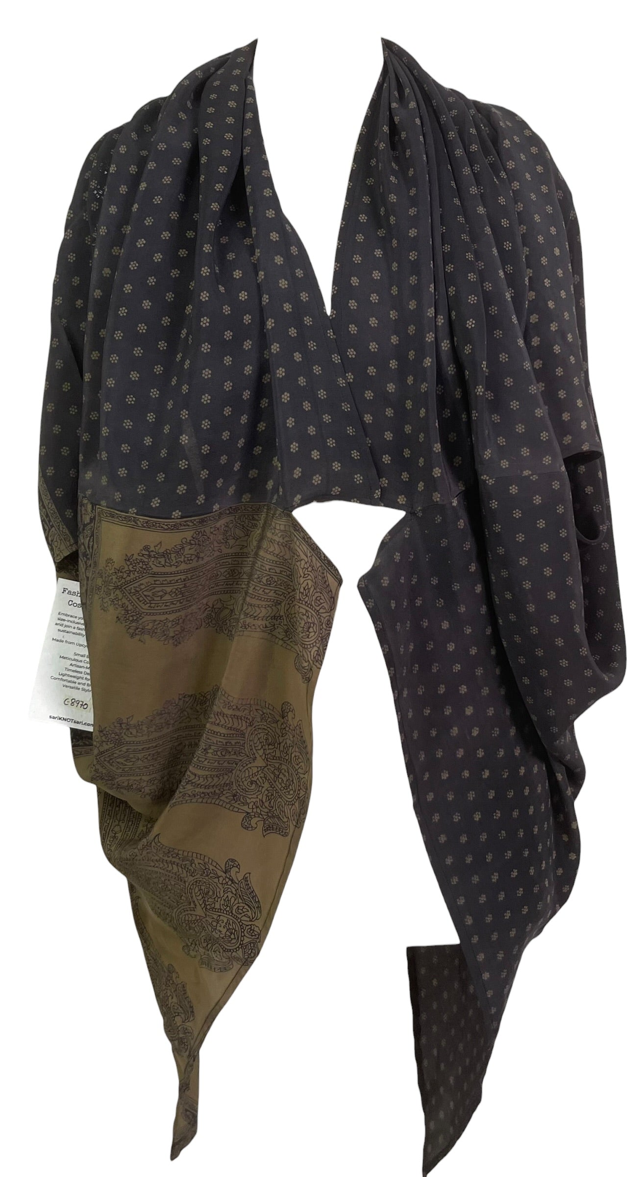 PRC8970 Wabi Sabi Pure Silk Cardigan