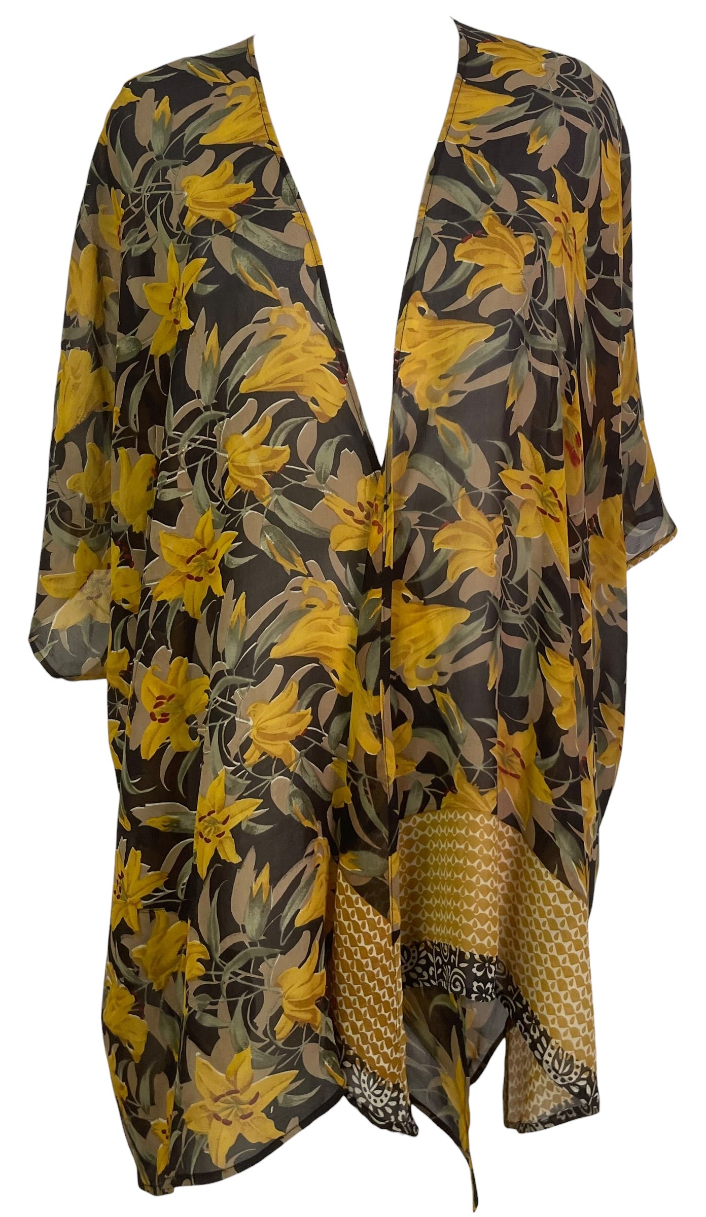 PRG9036 Sheer Wabi Sabi Pure Silk Cardigan