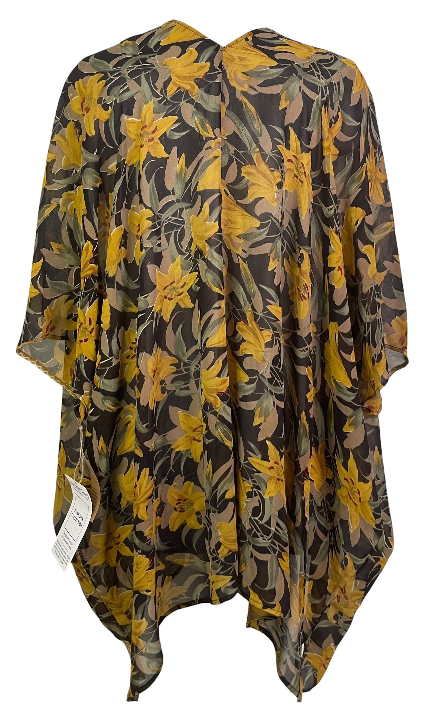 PRG9036 Sheer Wabi Sabi Pure Silk Cardigan