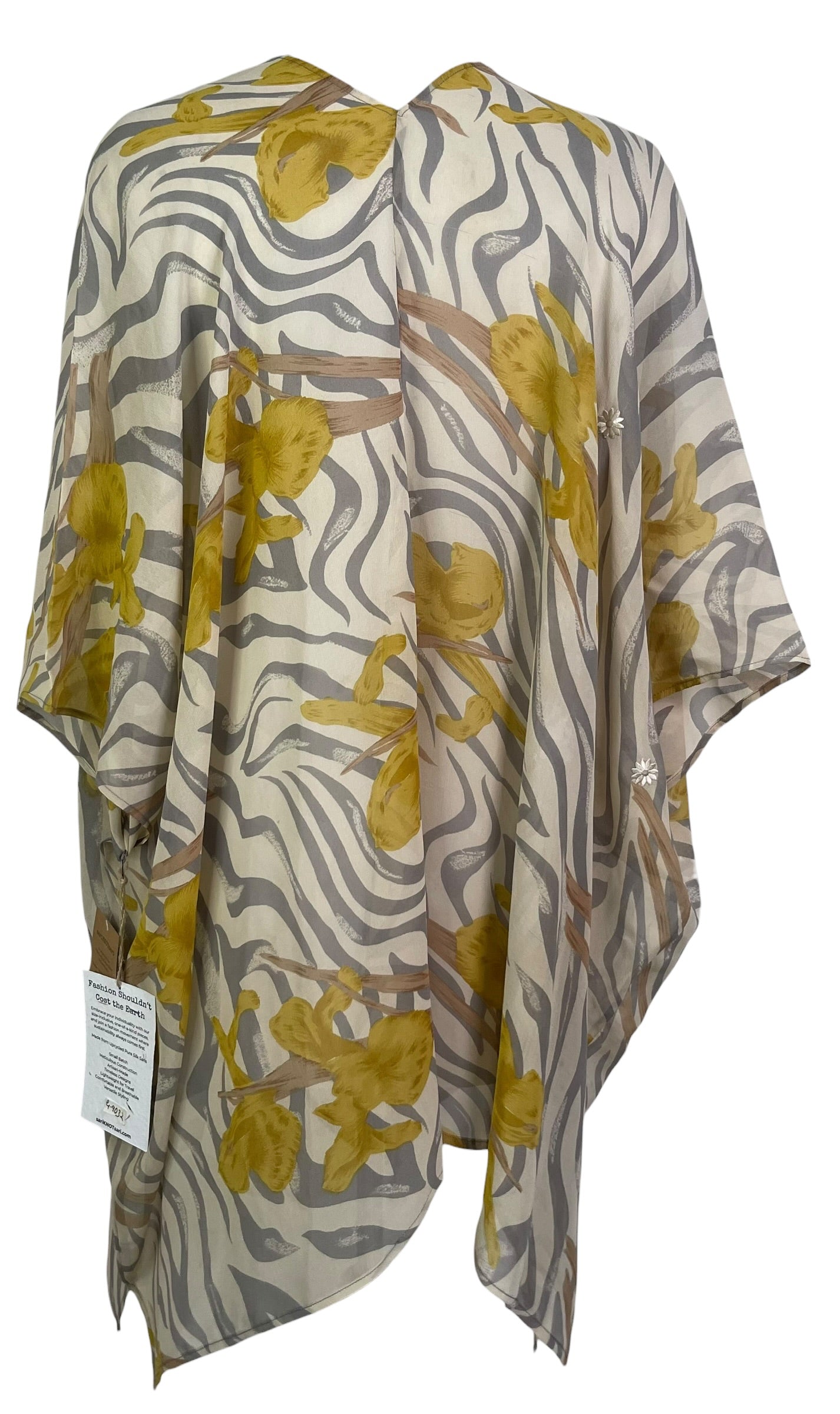 PRG9032 Sheer Wabi Sabi Pure Silk Cardigan