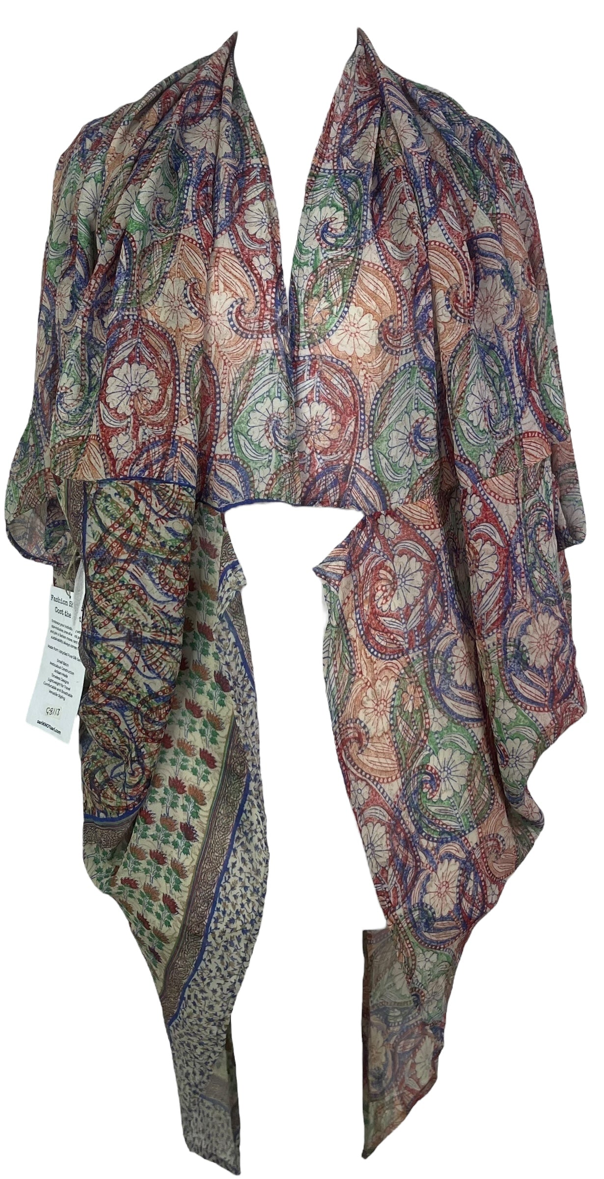 PRG8113 Sheer Avatar Pure Silk Cardigan