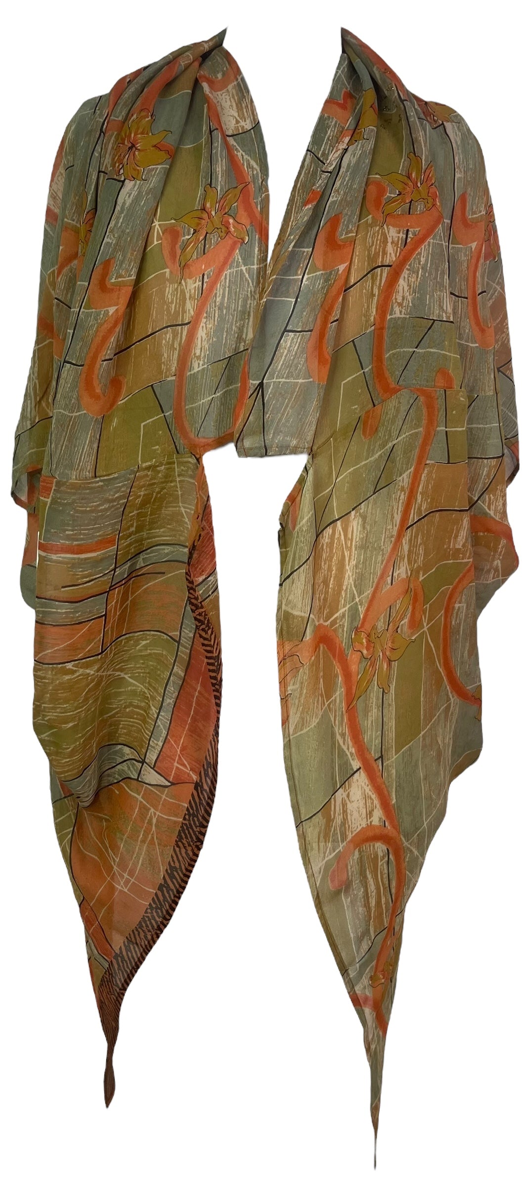 PRG8101 Sheer Avatar Pure Silk Cardigan