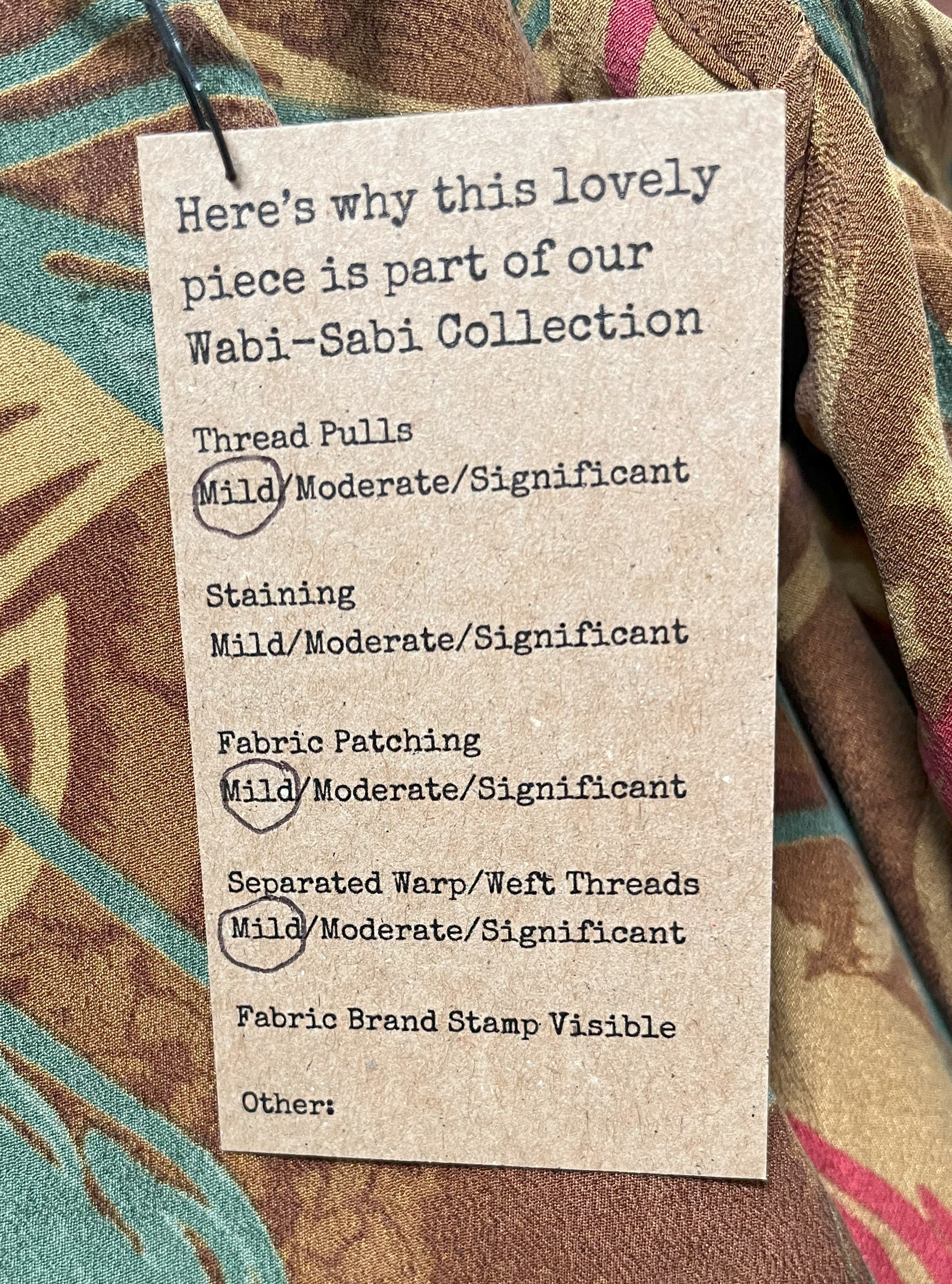 PRC7281 Wabi Sabi Pure Silk Waterfall Top