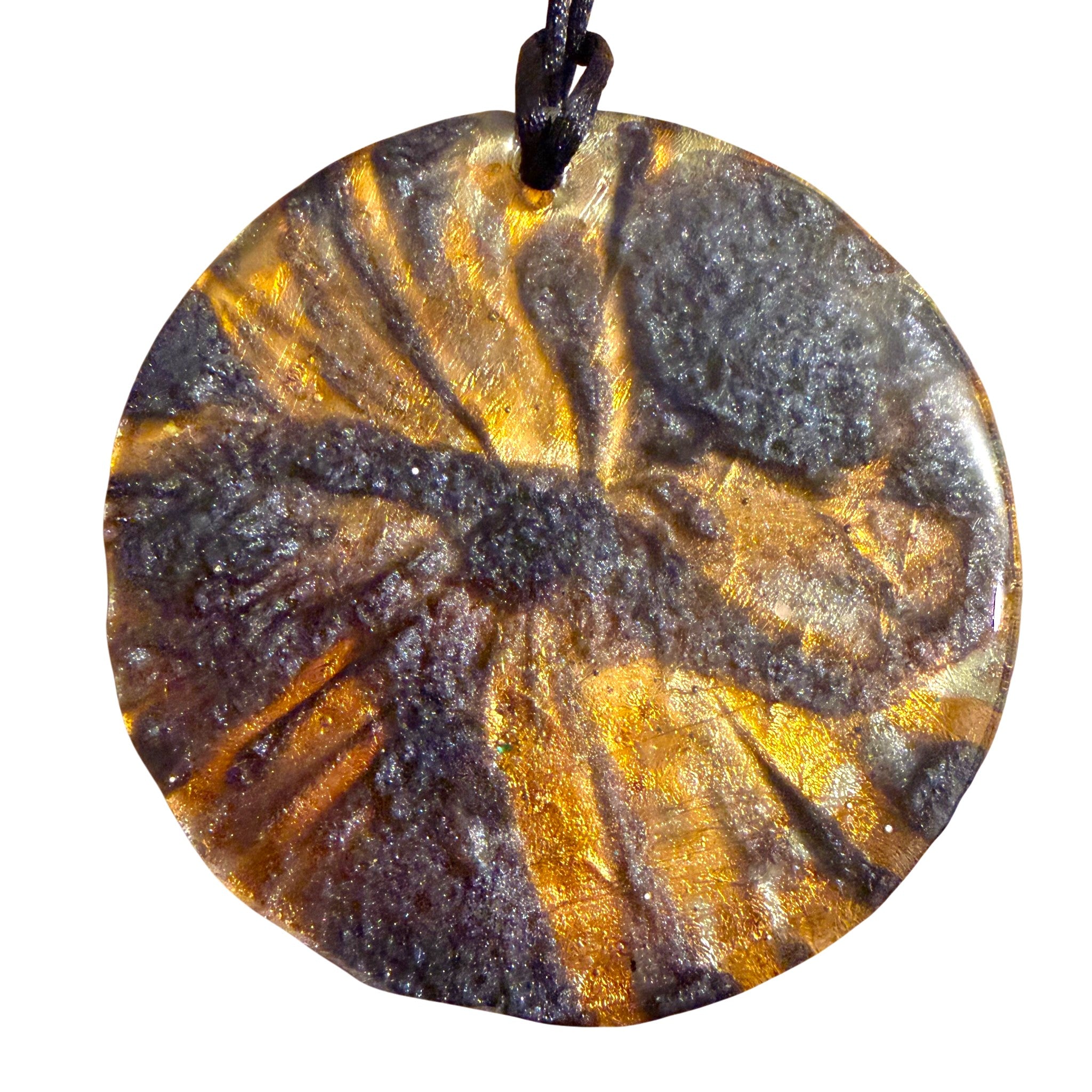 Pink and Orange Burst Pendant