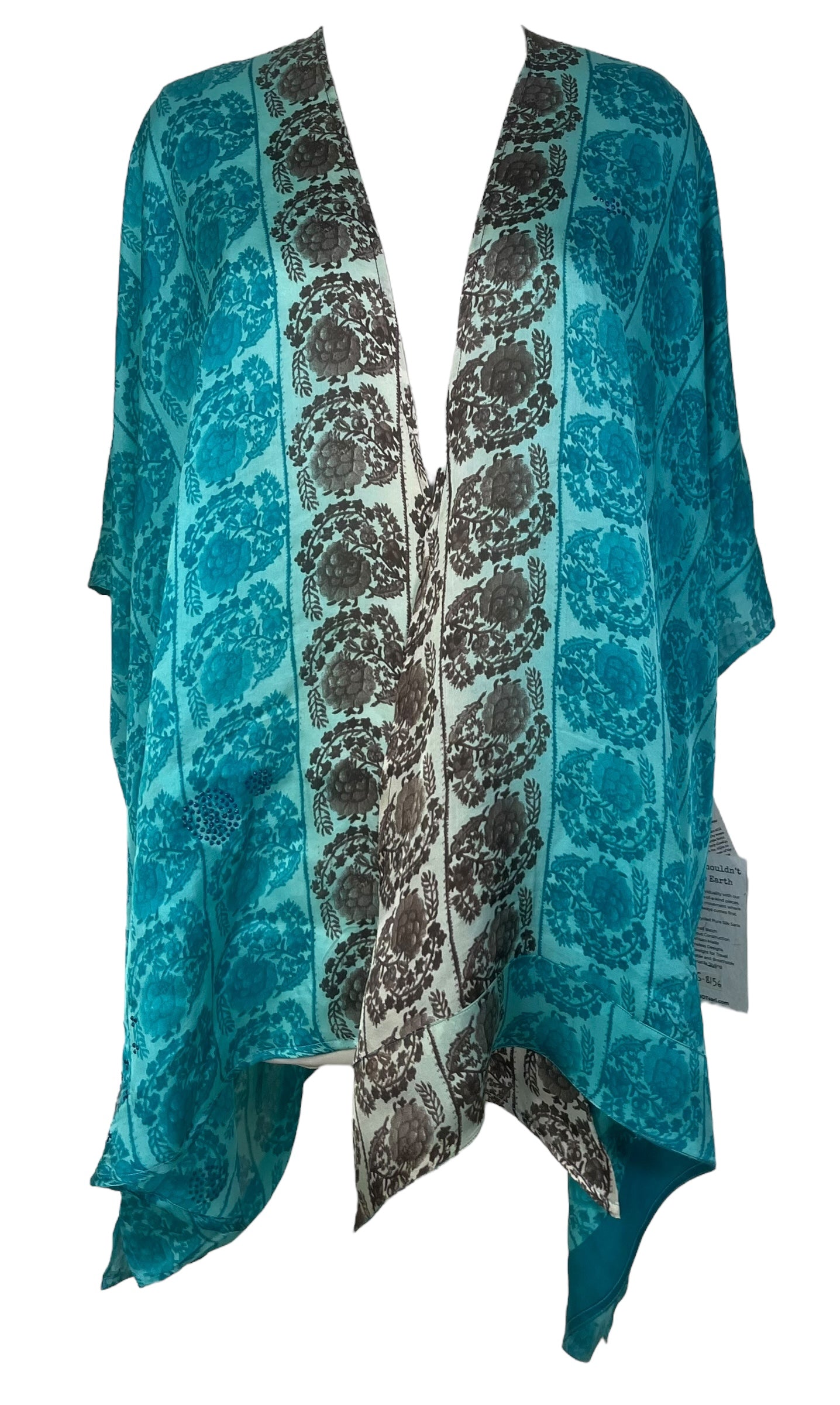 PRS8156 Avatar Pure Silk Satin Cardigan