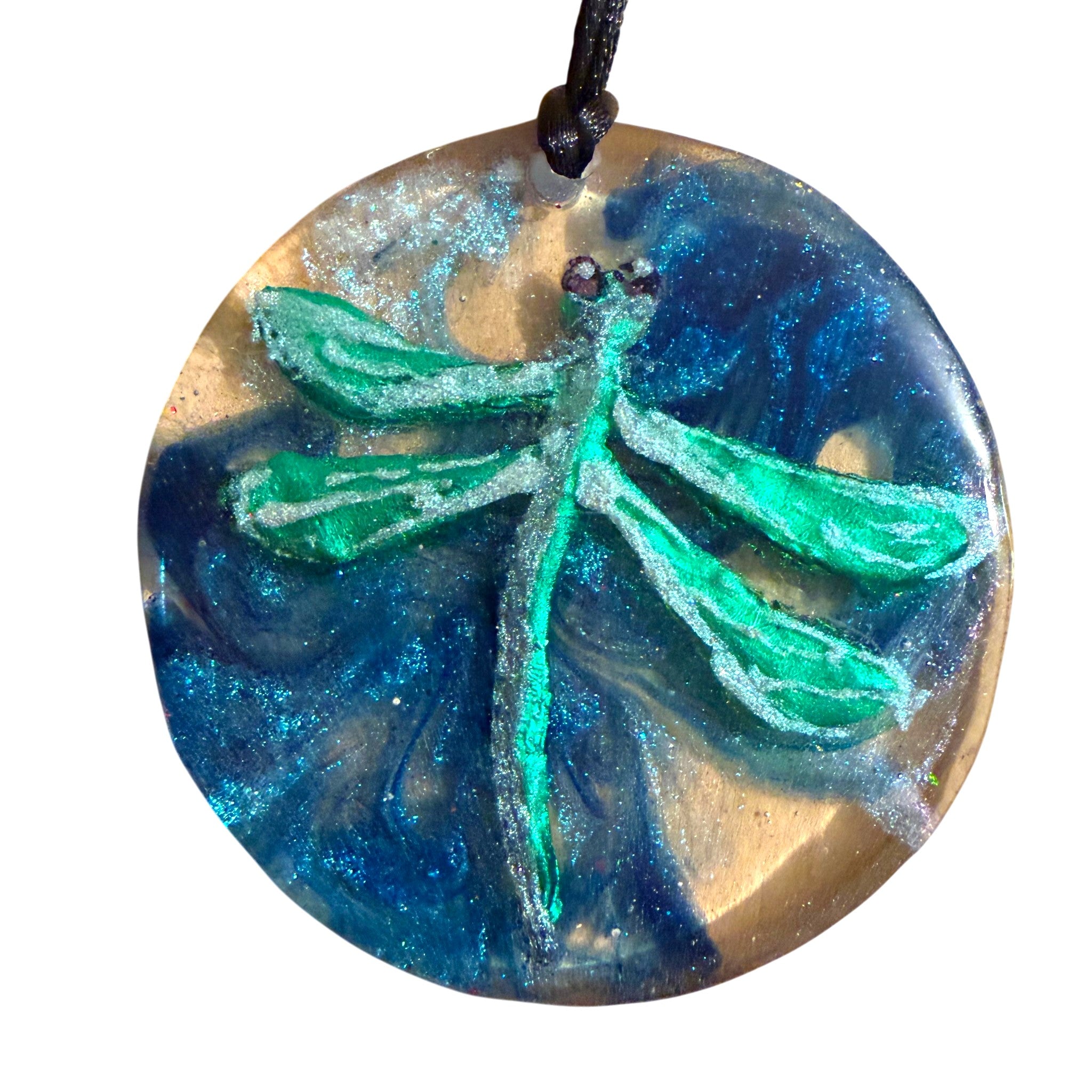 Green Dragonfly Pendant