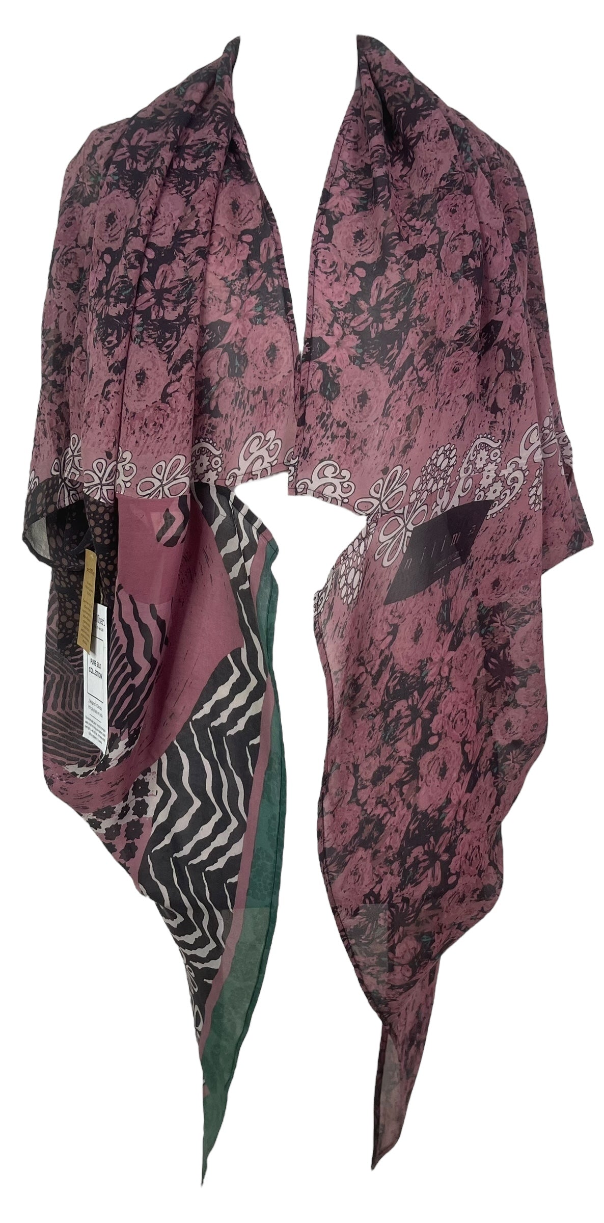 PRG8119 Sheer Wabi Sabi Pure Silk Cardigan