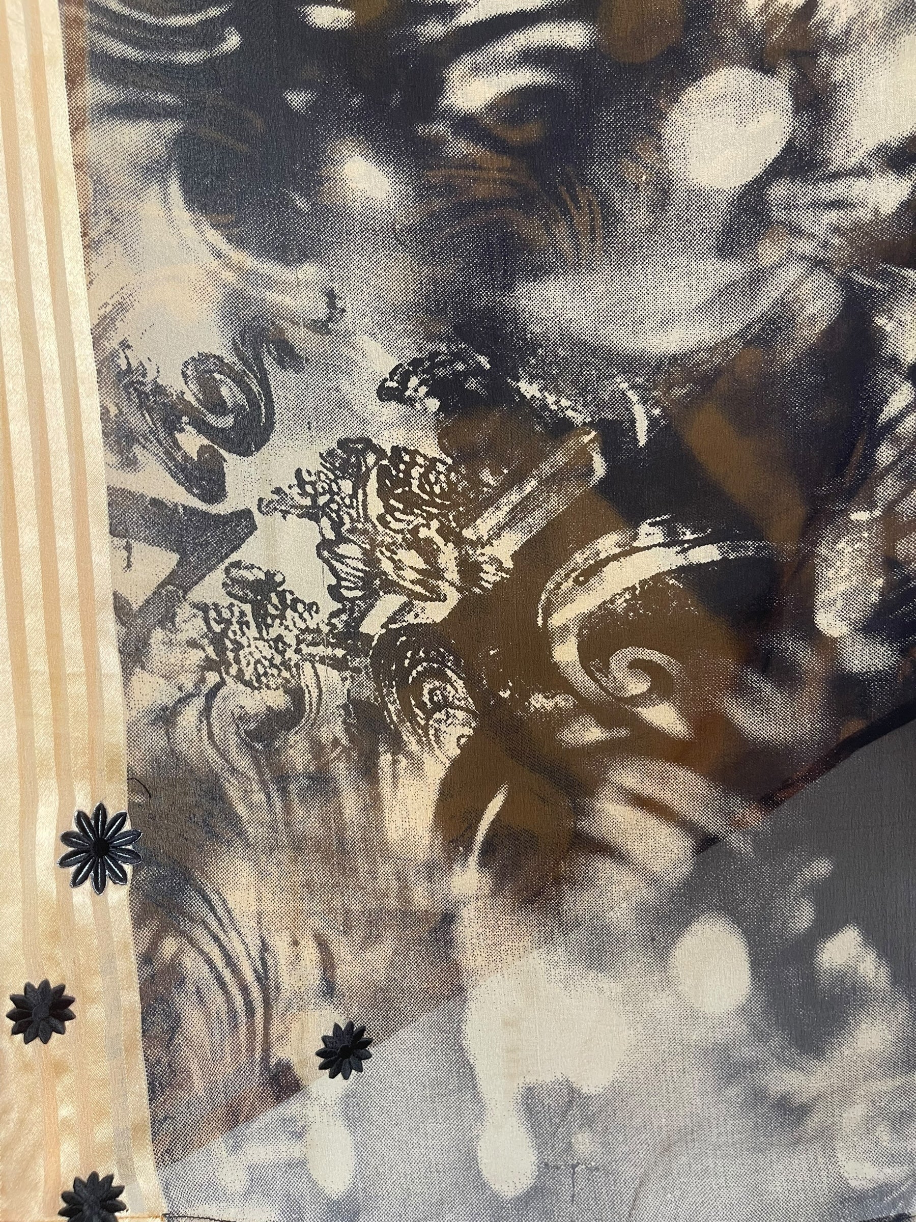 PRG8152 Sheer Wabi Sabi Pure Silk Cardigan