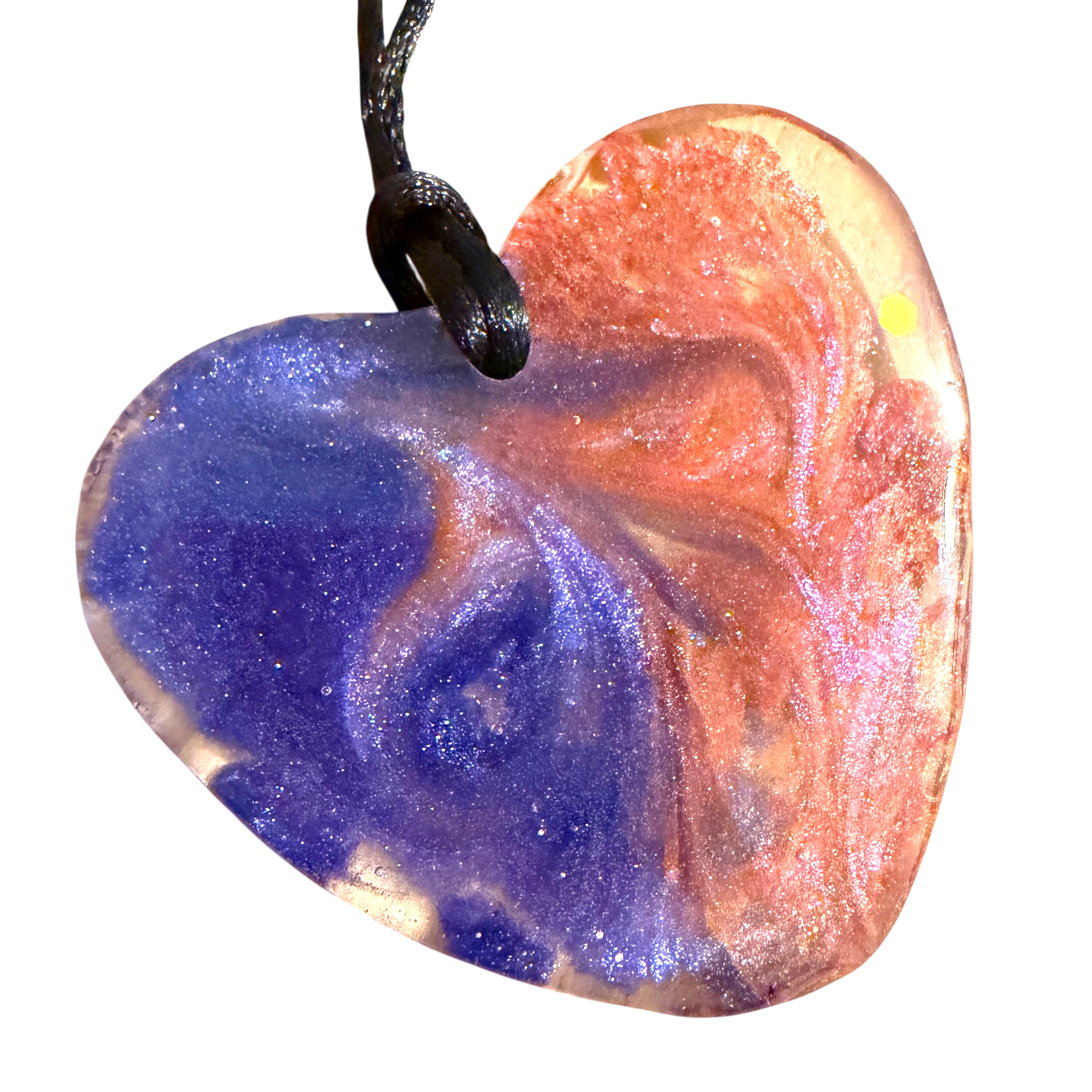 Red and Purple Heart Pendant