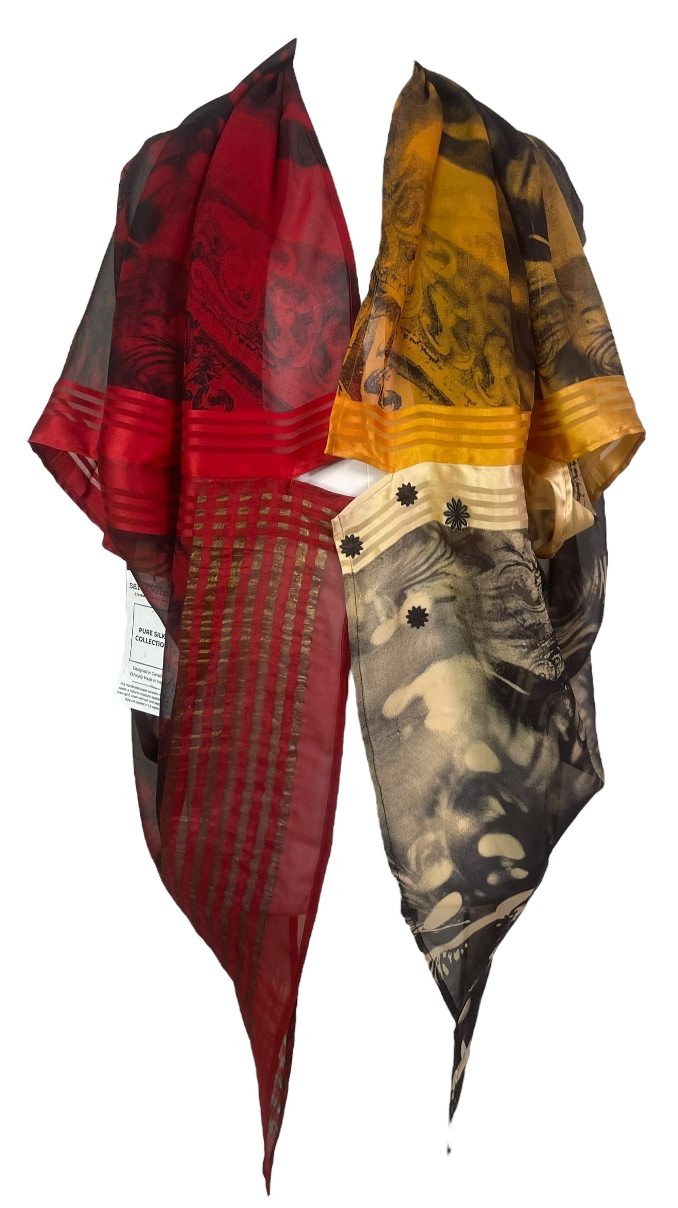 PRG8152 Sheer Wabi Sabi Pure Silk Cardigan