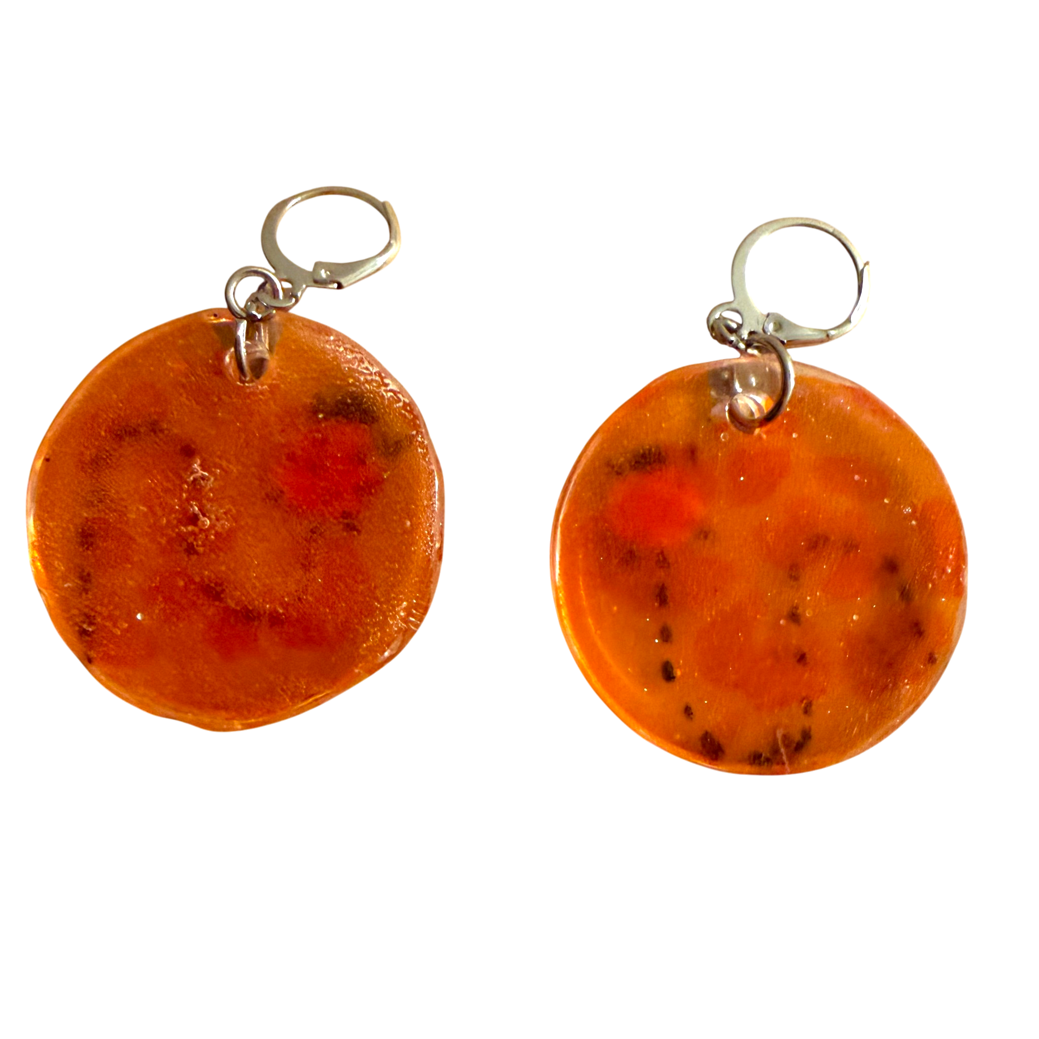 Ladybug's Journey in Resin Earrings