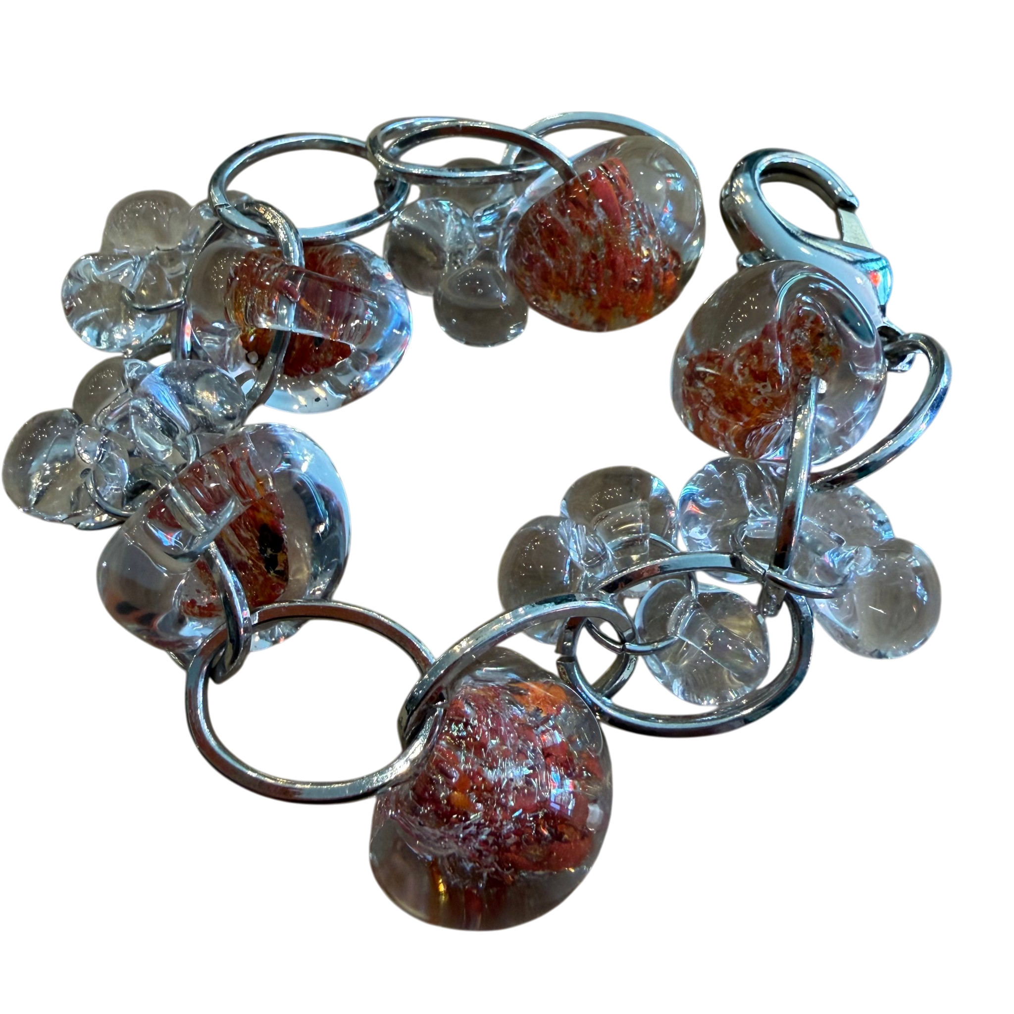 Cinnamon Twist Glass Bracelet