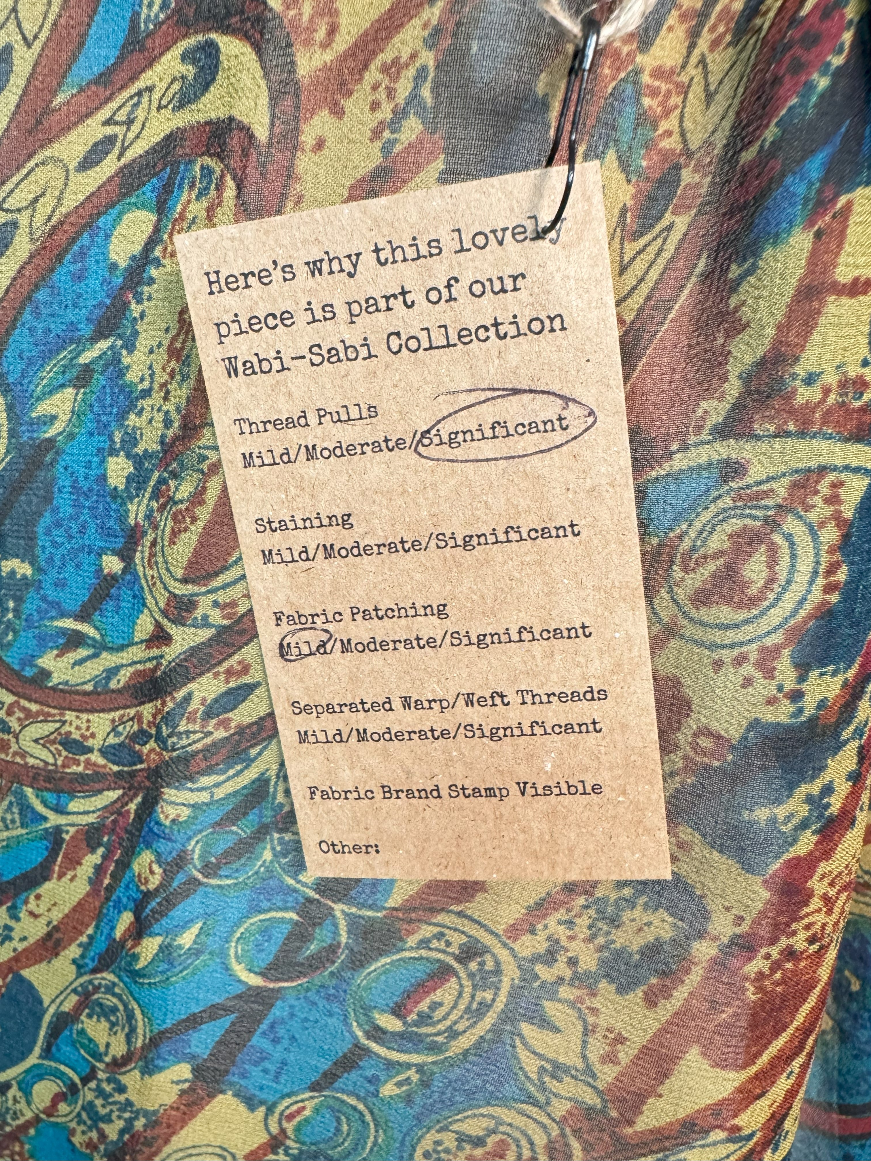 PRG6810 Sheer Wabi Sabi Pure Silk Boxy Top